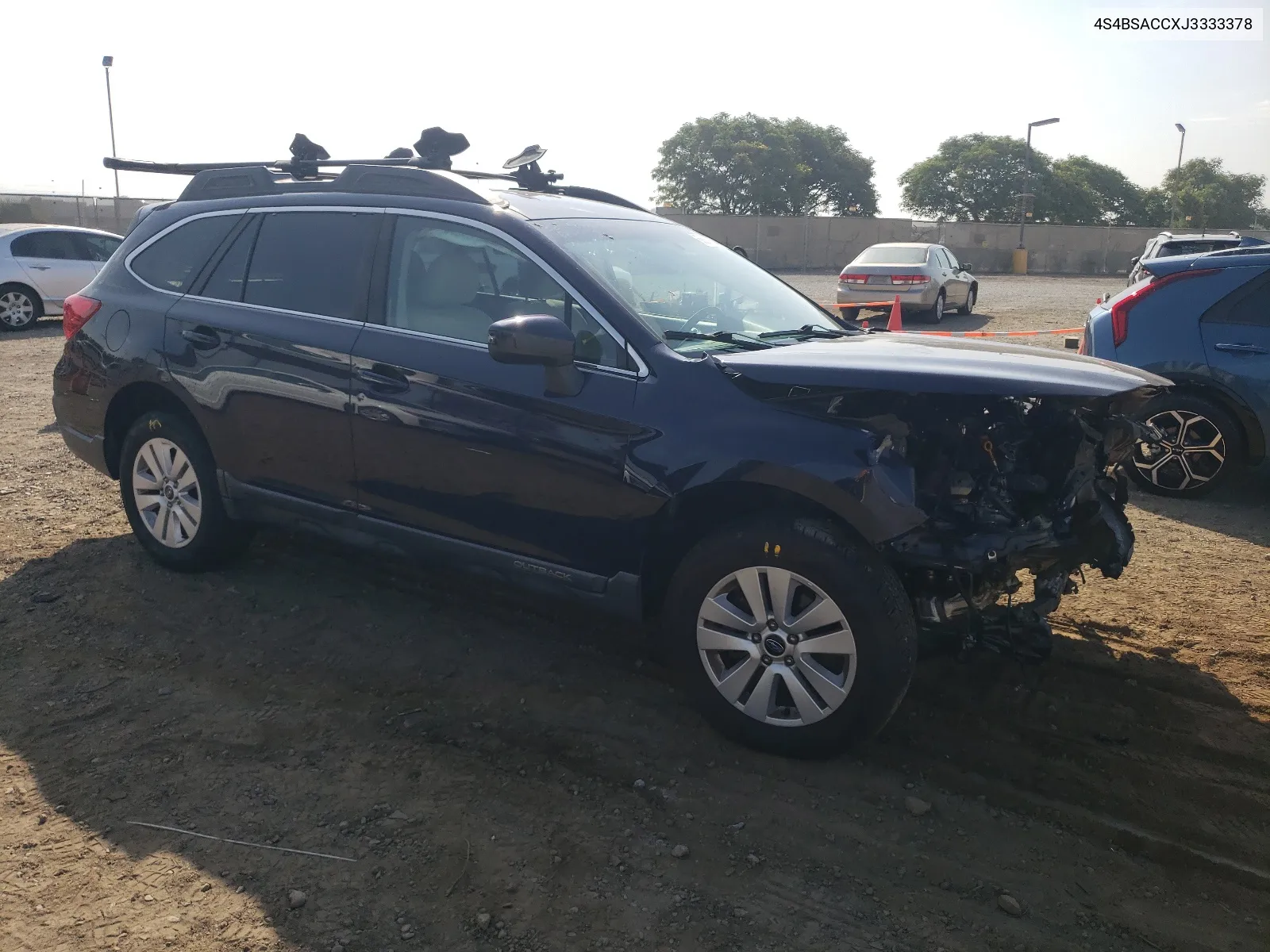 2018 Subaru Outback 2.5I Premium VIN: 4S4BSACCXJ3333378 Lot: 66671174