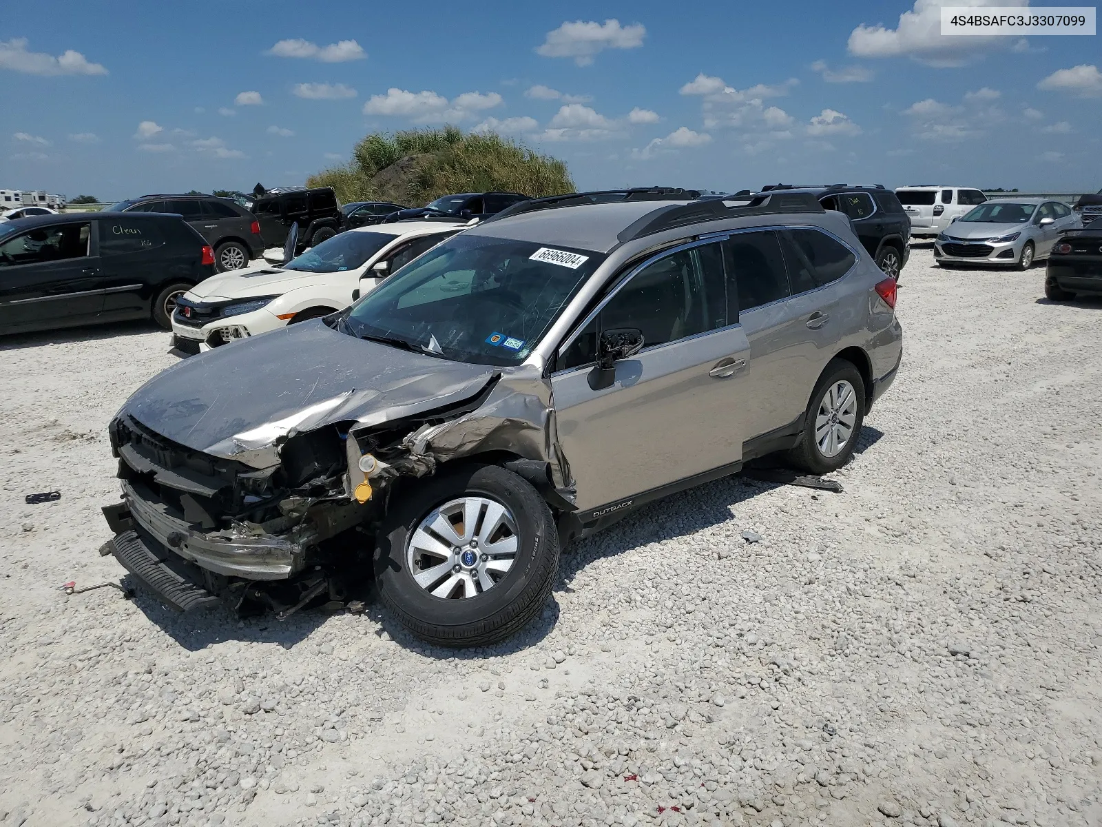 2018 Subaru Outback 2.5I Premium VIN: 4S4BSAFC3J3307099 Lot: 66966004