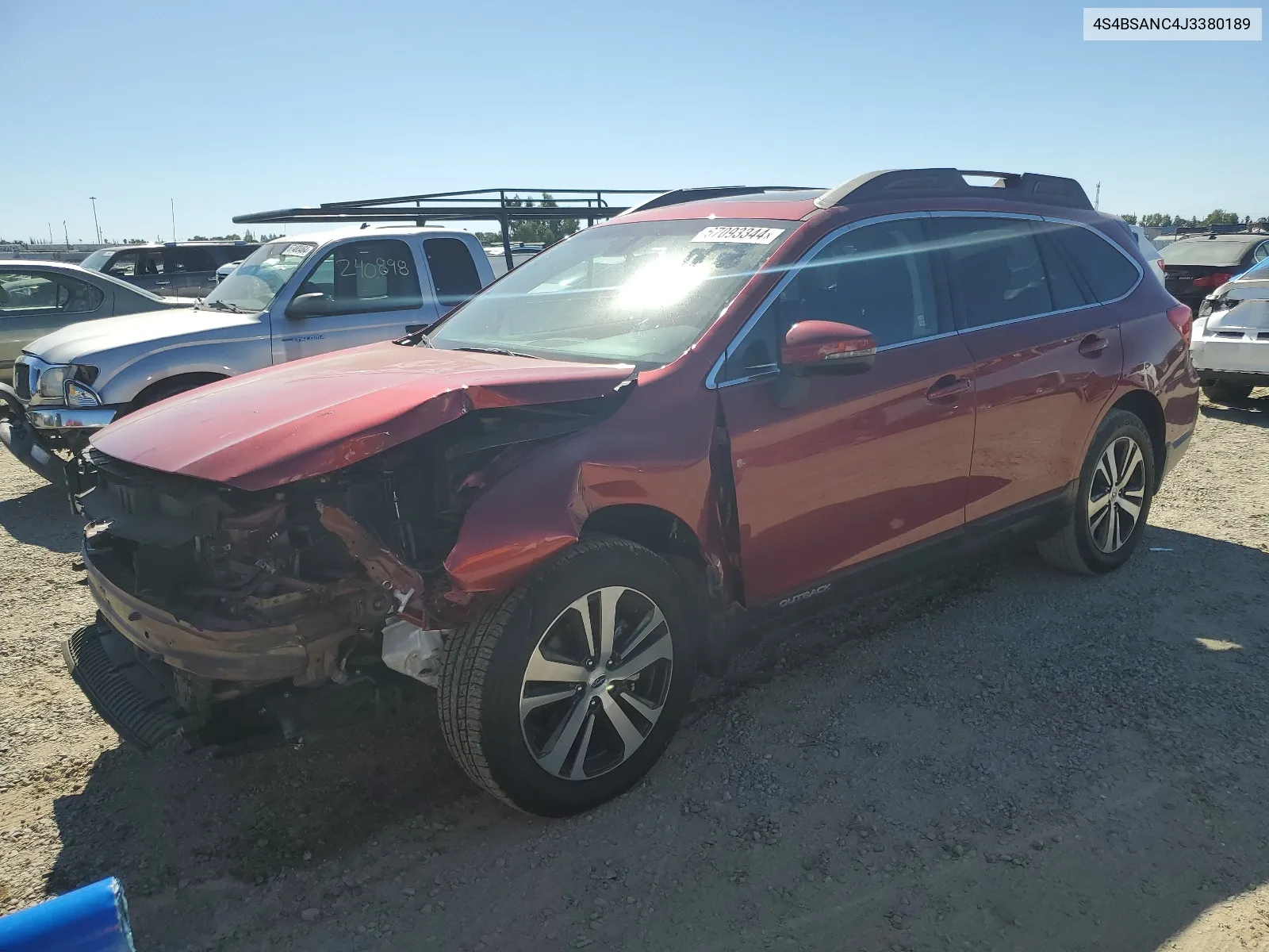 4S4BSANC4J3380189 2018 Subaru Outback 2.5I Limited