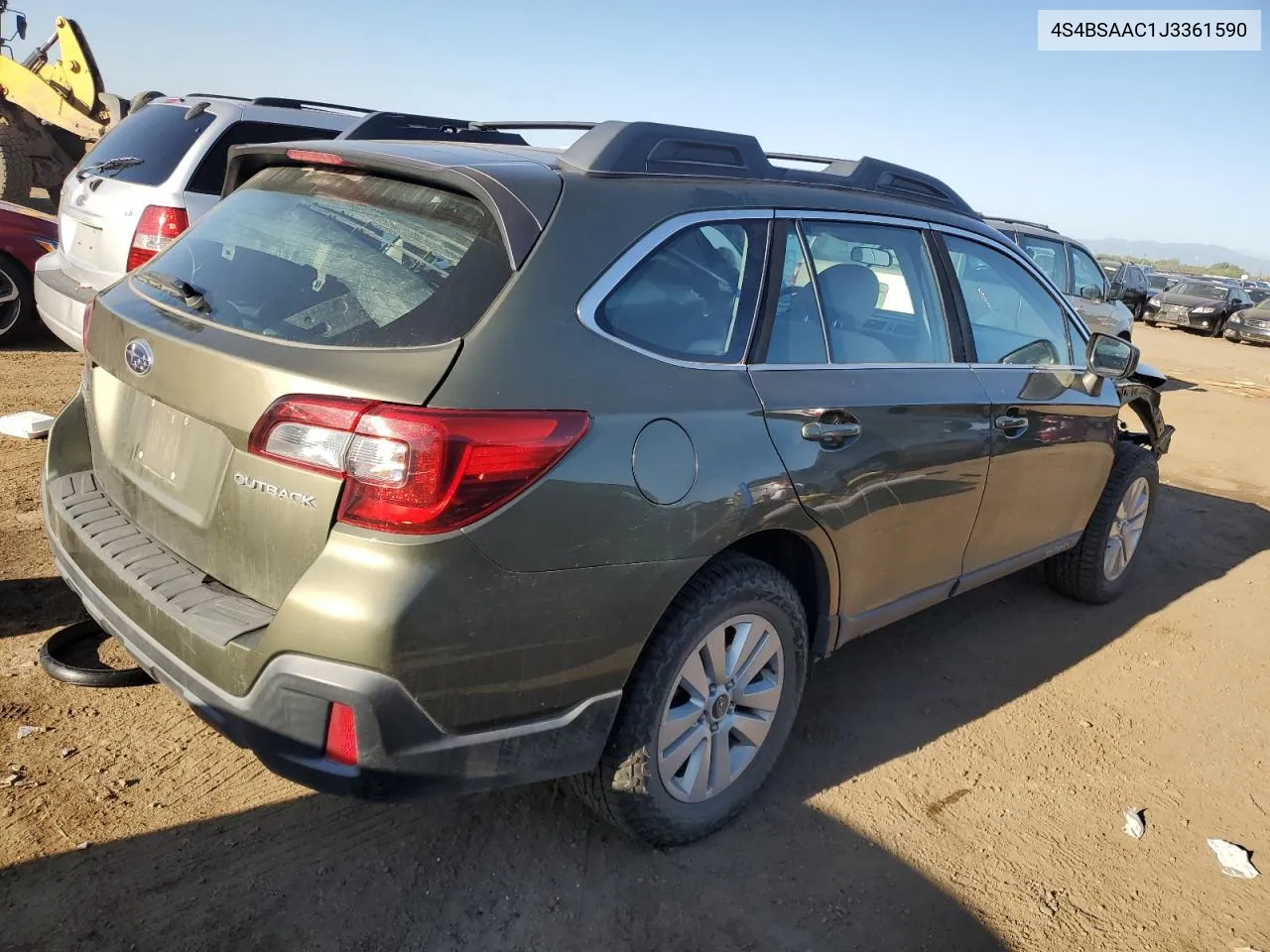 2018 Subaru Outback 2.5I VIN: 4S4BSAAC1J3361590 Lot: 68302684