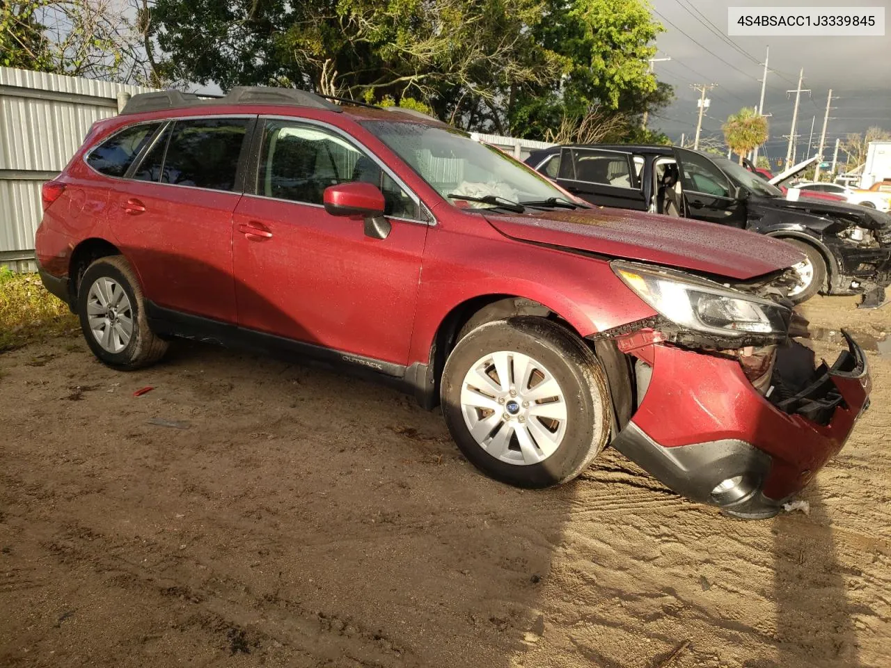 4S4BSACC1J3339845 2018 Subaru Outback 2.5I Premium