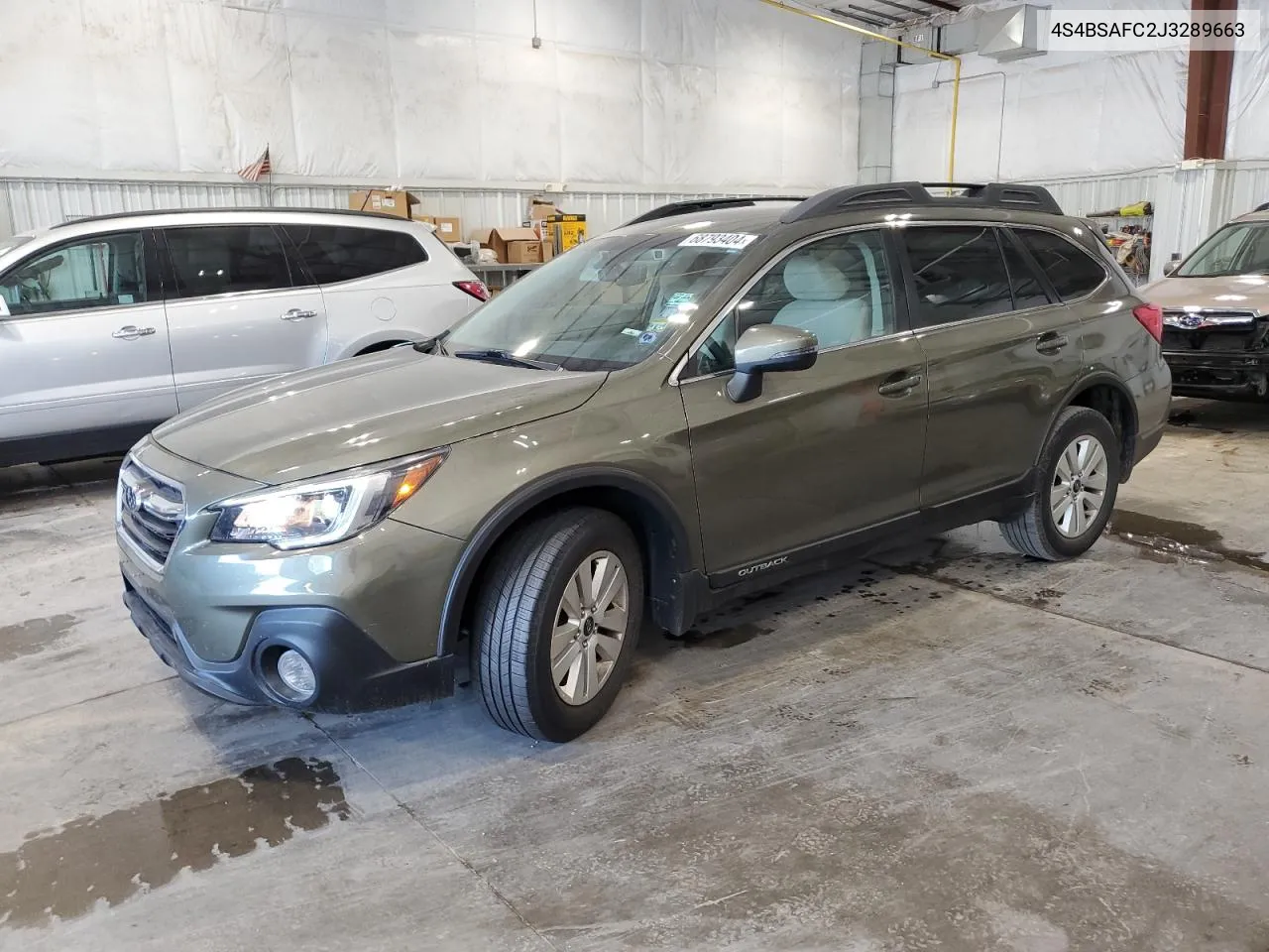 2018 Subaru Outback 2.5I Premium VIN: 4S4BSAFC2J3289663 Lot: 68793404