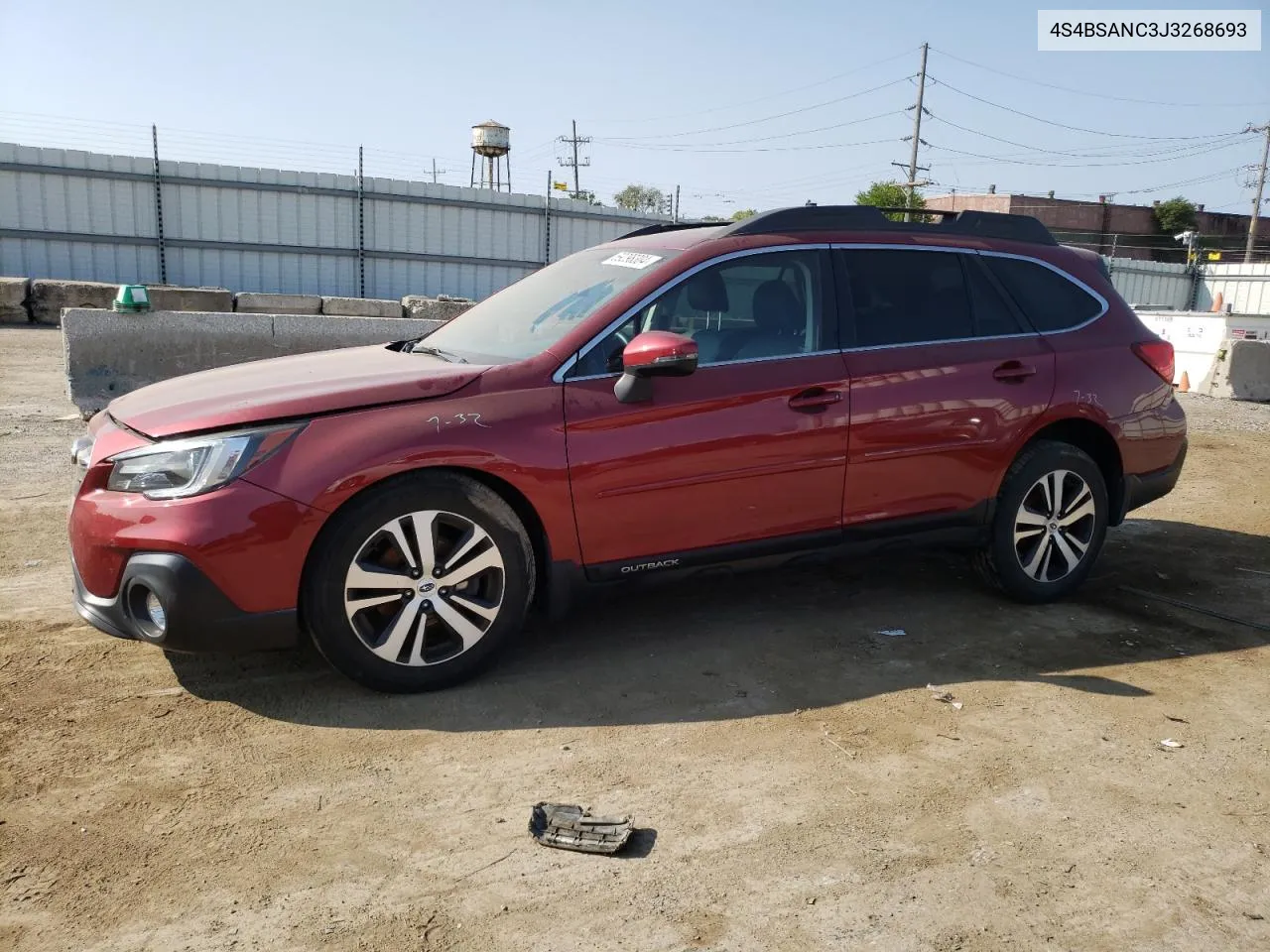 2018 Subaru Outback 2.5I Limited VIN: 4S4BSANC3J3268693 Lot: 69298304