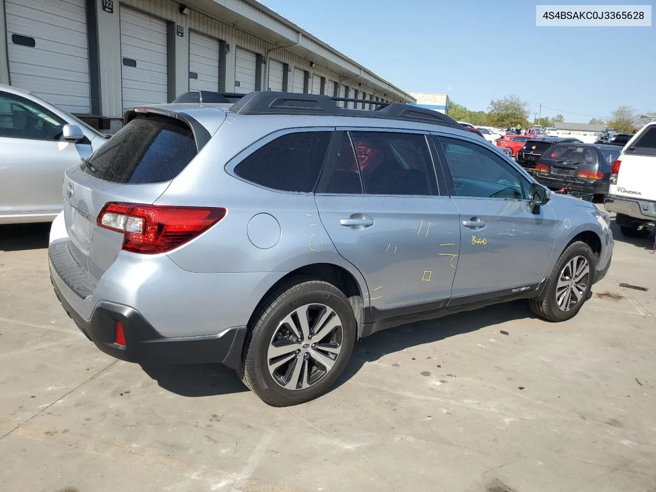 2018 Subaru Outback 2.5I Limited VIN: 4S4BSAKC0J3365628 Lot: 69577514