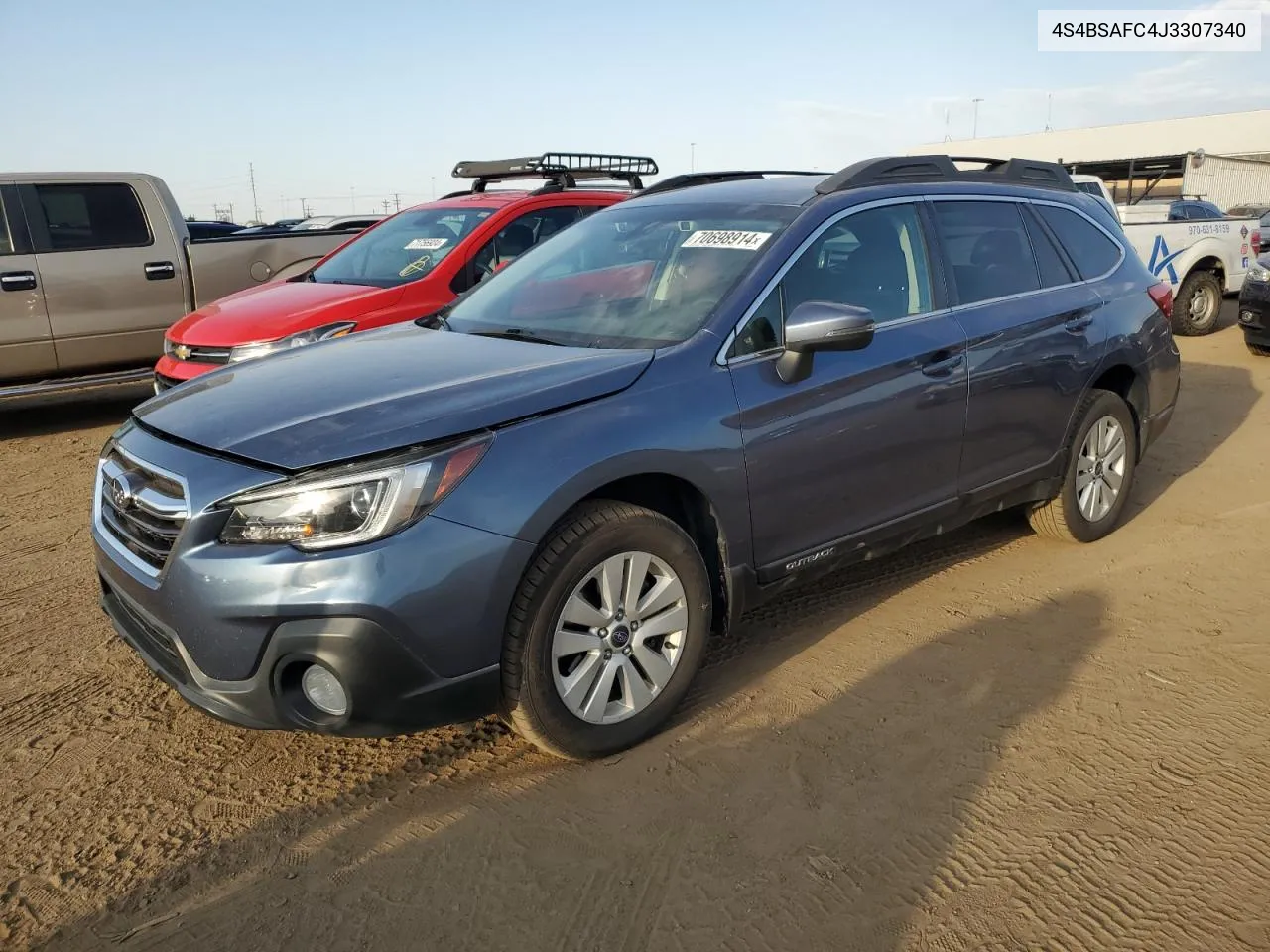 2018 Subaru Outback 2.5I Premium VIN: 4S4BSAFC4J3307340 Lot: 70698914