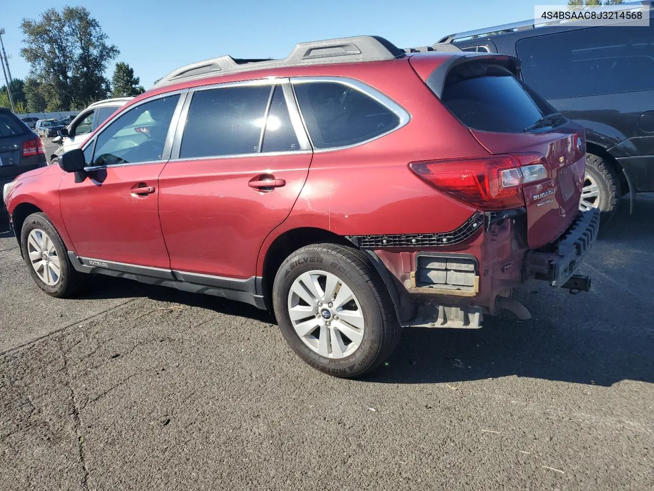 2018 Subaru Outback 2.5I VIN: 4S4BSAAC8J3214568 Lot: 70860794