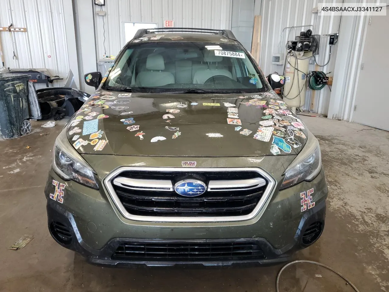 2018 Subaru Outback 2.5I VIN: 4S4BSAACXJ3341127 Lot: 70875884