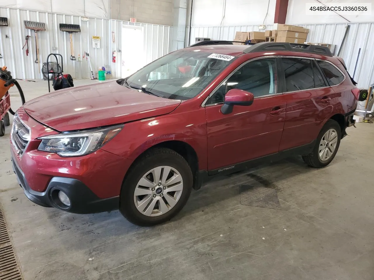 2018 Subaru Outback 2.5I Premium VIN: 4S4BSACC5J3360536 Lot: 71268484