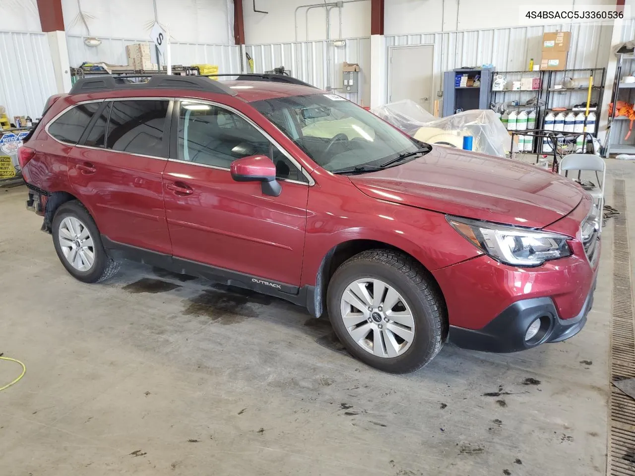 2018 Subaru Outback 2.5I Premium VIN: 4S4BSACC5J3360536 Lot: 71268484