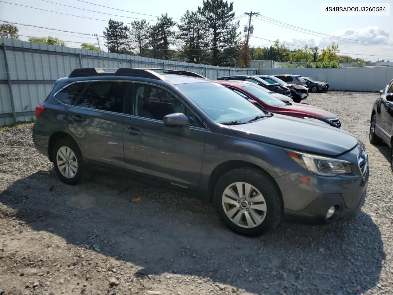 2018 Subaru Outback 2.5I Premium VIN: 4S4BSADC0J3260584 Lot: 71297664