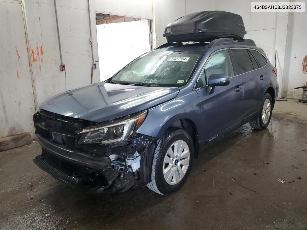 2018 Subaru Outback 2.5I Premium VIN: 4S4BSAHC8J3323375 Lot: 71412504