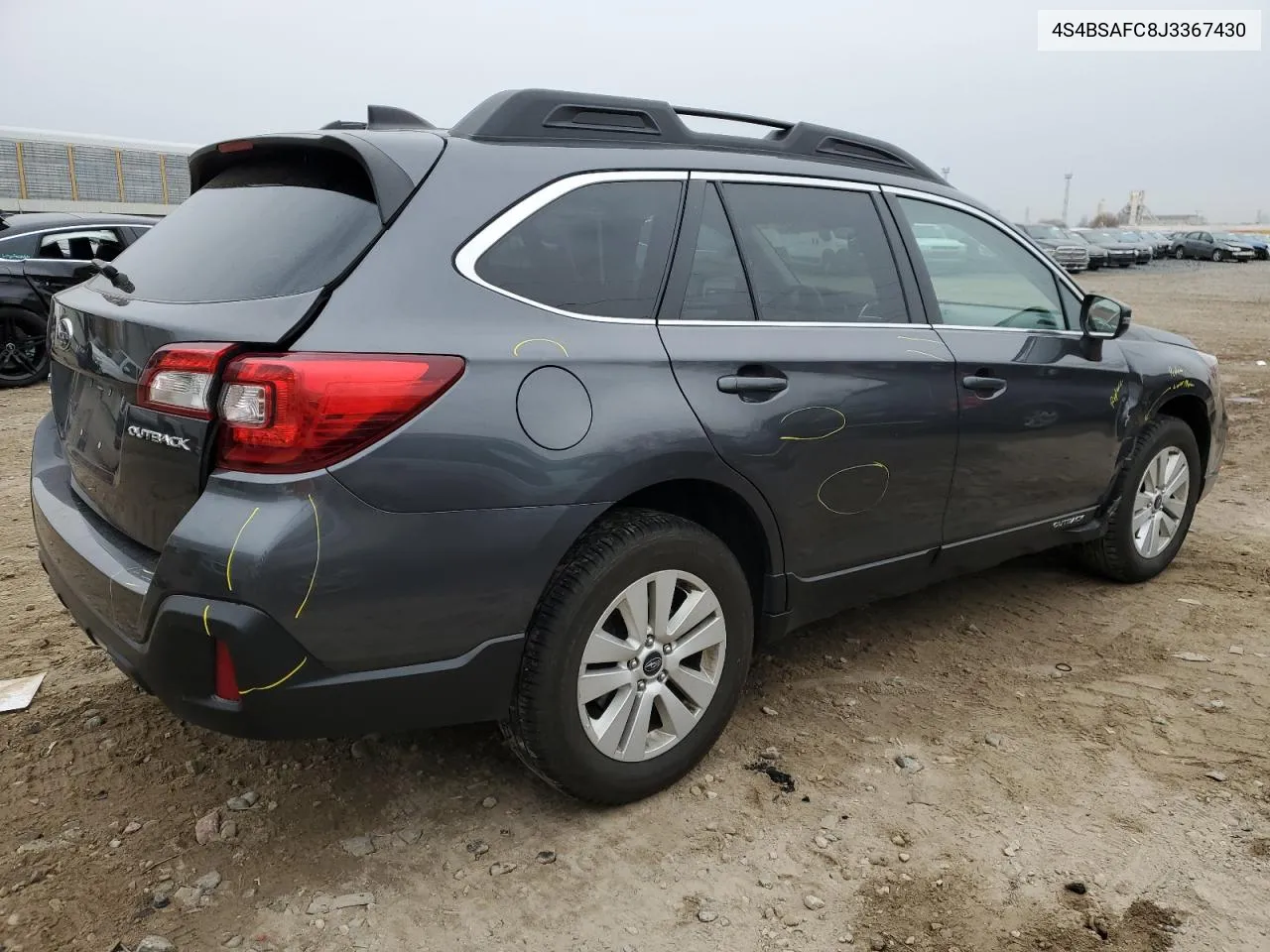 2018 Subaru Outback 2.5I Premium VIN: 4S4BSAFC8J3367430 Lot: 80990583