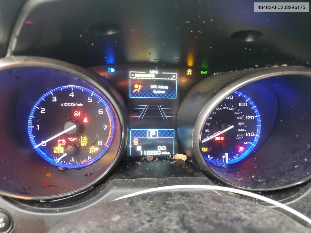 4S4BSAFC2J3296175 2018 Subaru Outback 2.5I Premium