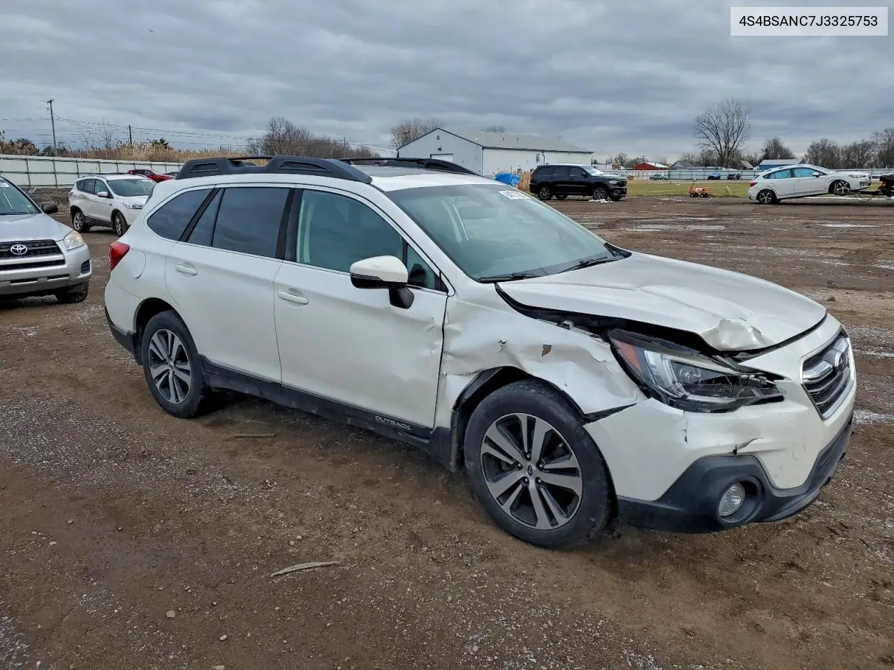 4S4BSANC7J3325753 2018 Subaru Outback 2.5I Limited