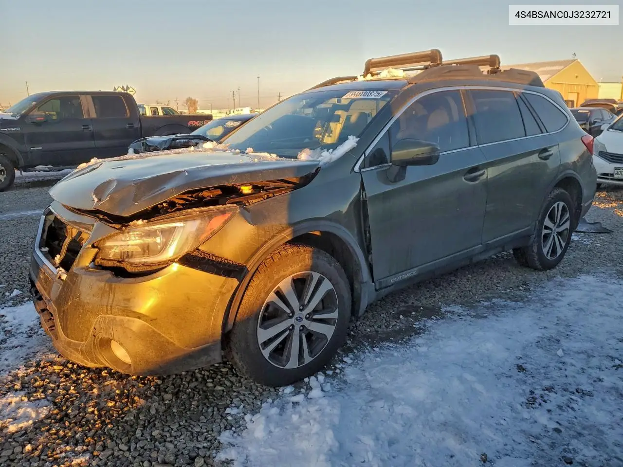 4S4BSANC0J3232721 2018 Subaru Outback 2.5I Limited