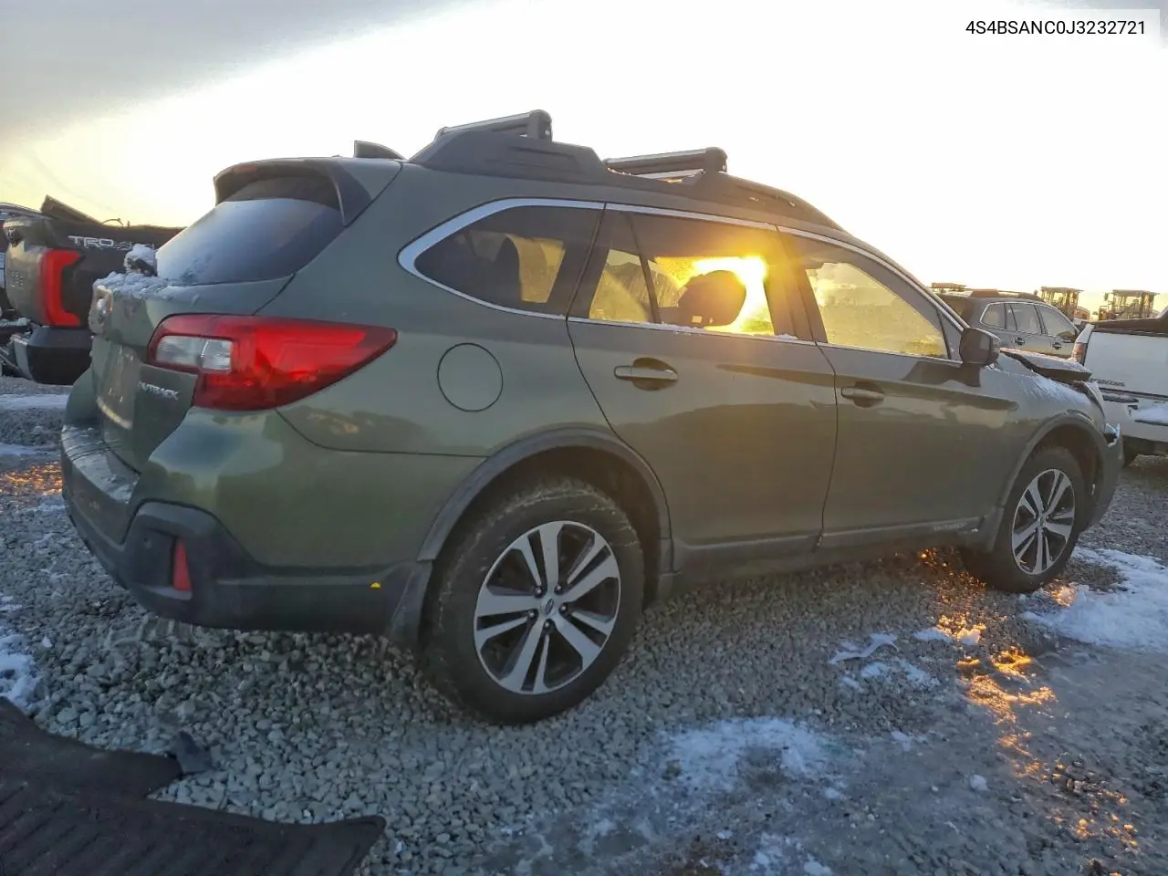 4S4BSANC0J3232721 2018 Subaru Outback 2.5I Limited