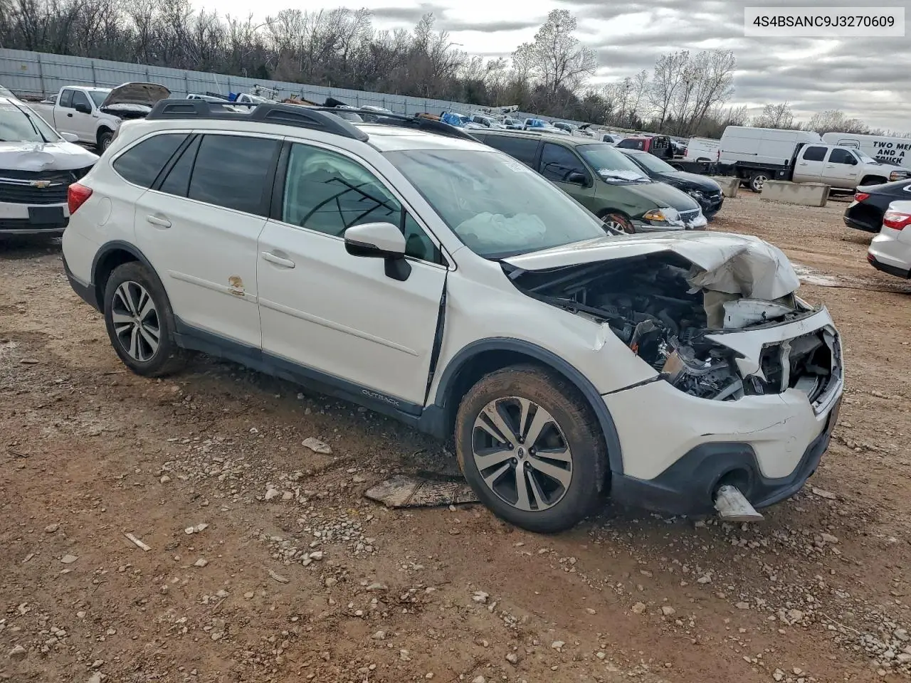 4S4BSANC9J3270609 2018 Subaru Outback 2.5I Limited