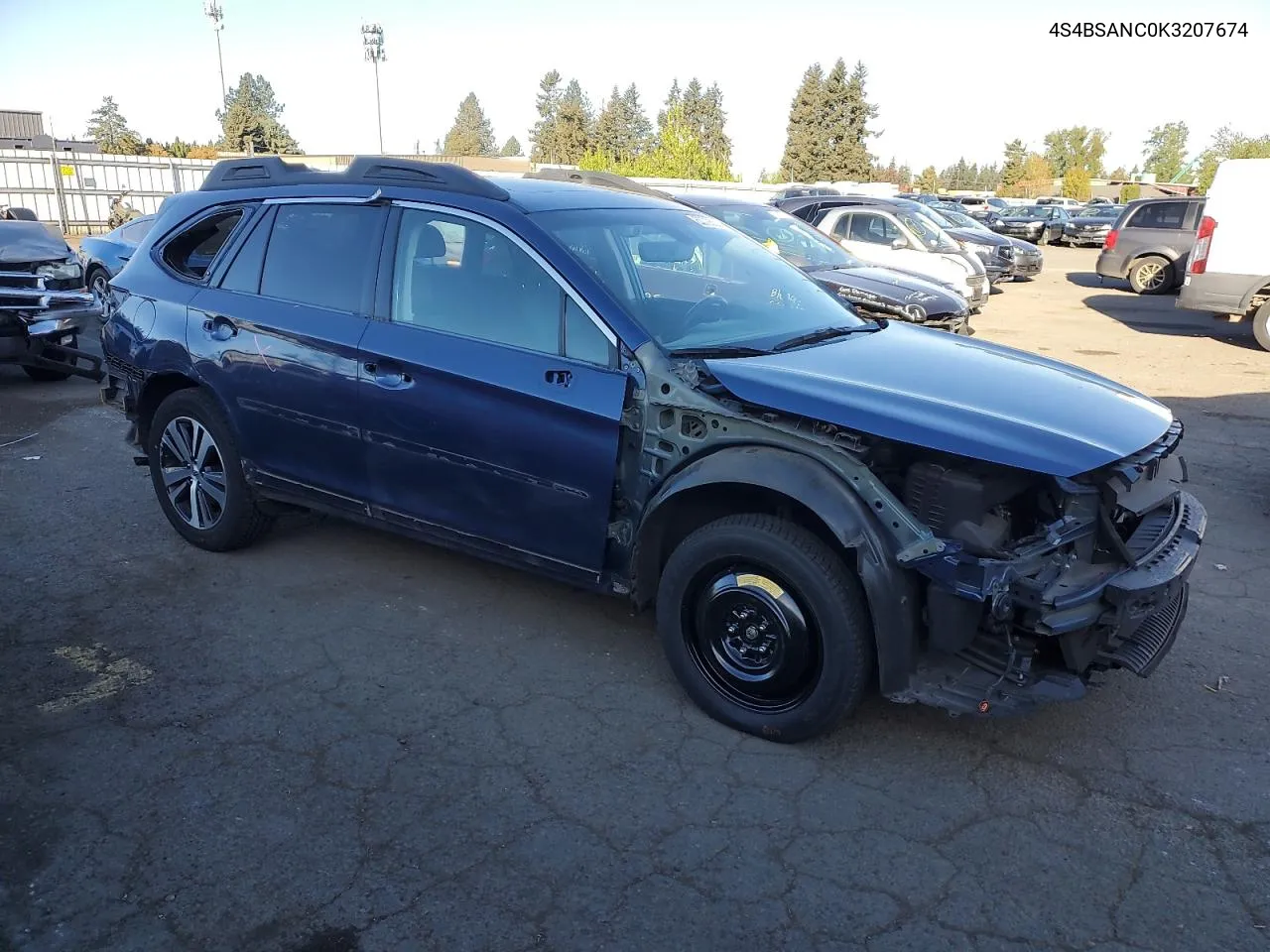 2019 Subaru Outback 2.5I Limited VIN: 4S4BSANC0K3207674 Lot: 50726564