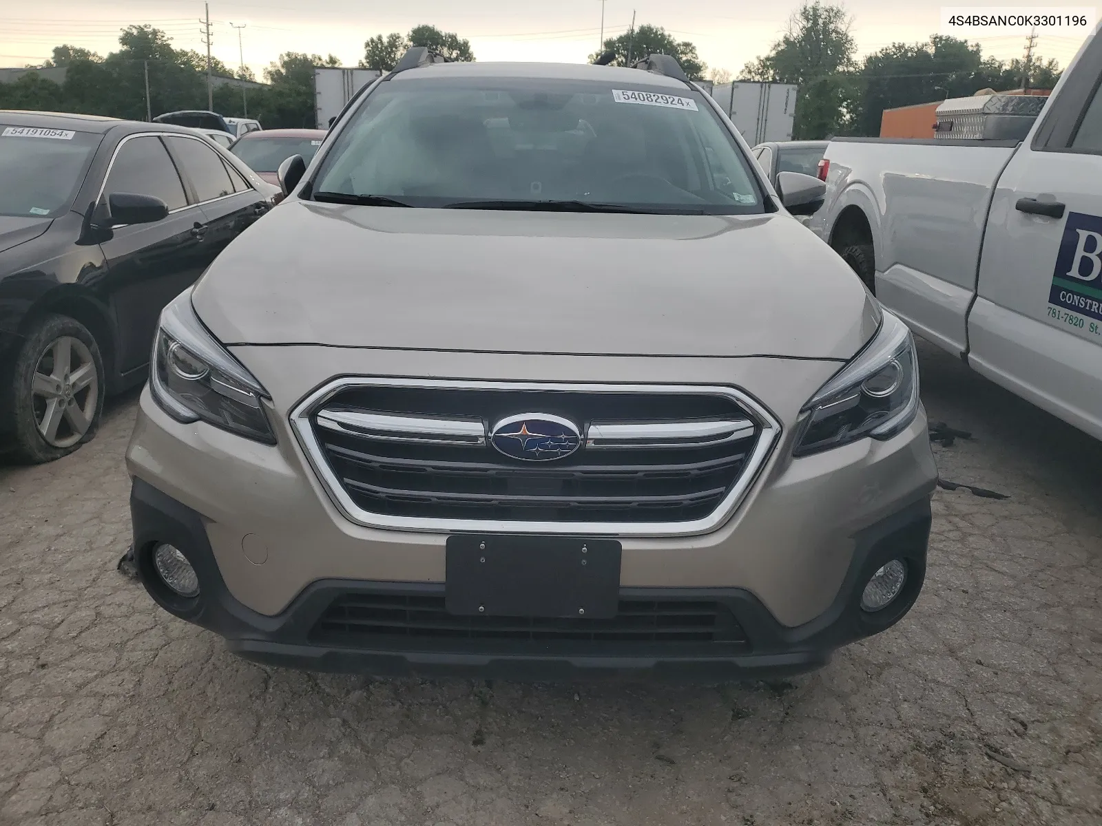 4S4BSANC0K3301196 2019 Subaru Outback 2.5I Limited