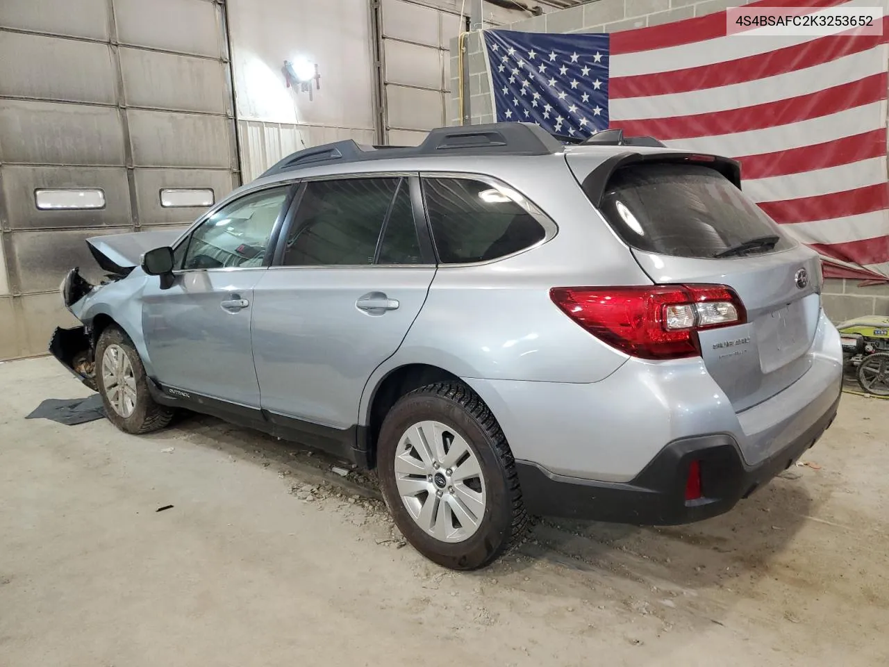 2019 Subaru Outback 2.5I Premium VIN: 4S4BSAFC2K3253652 Lot: 58462024