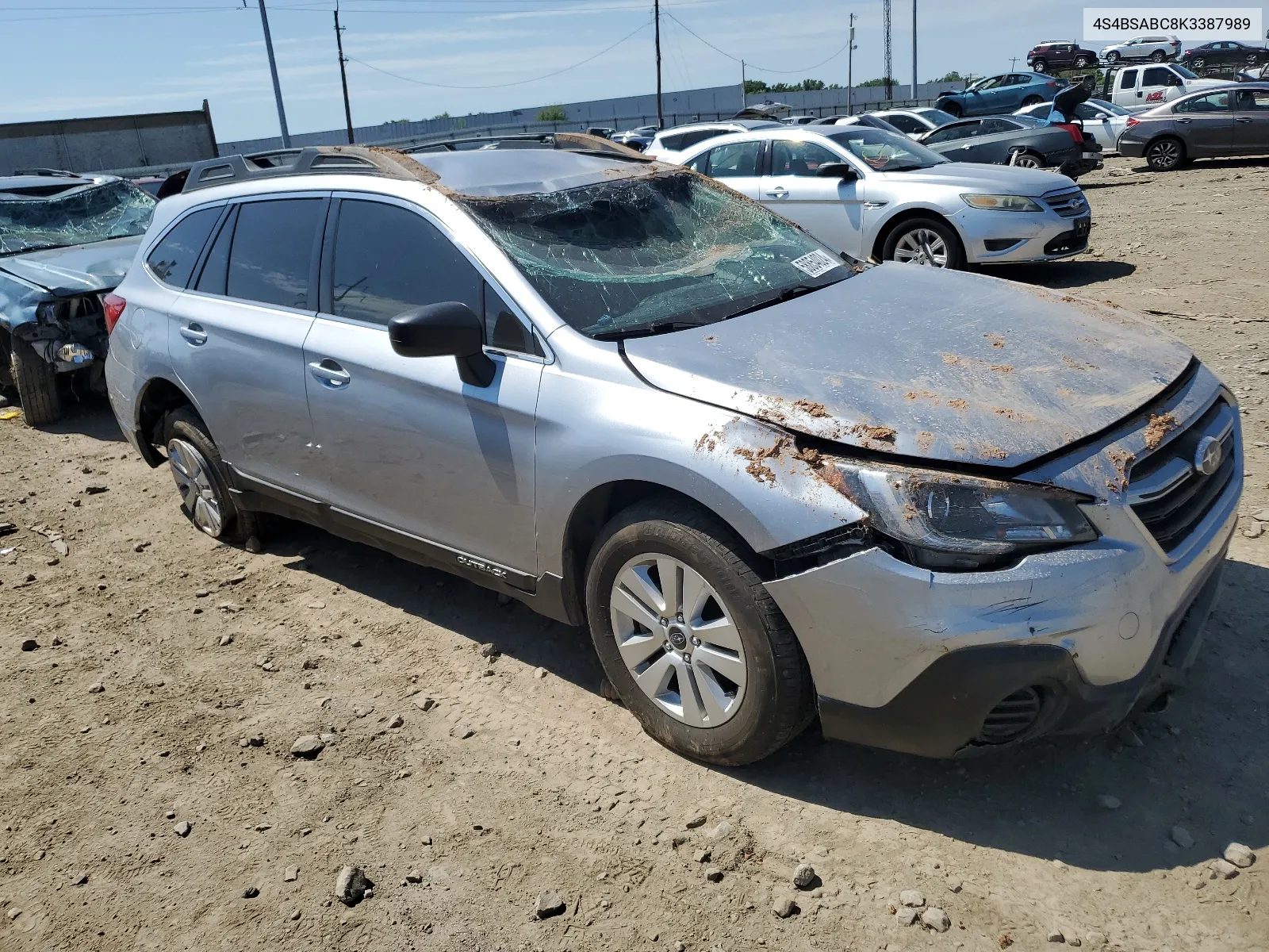 2019 Subaru Outback 2.5I VIN: 4S4BSABC8K3387989 Lot: 58854024