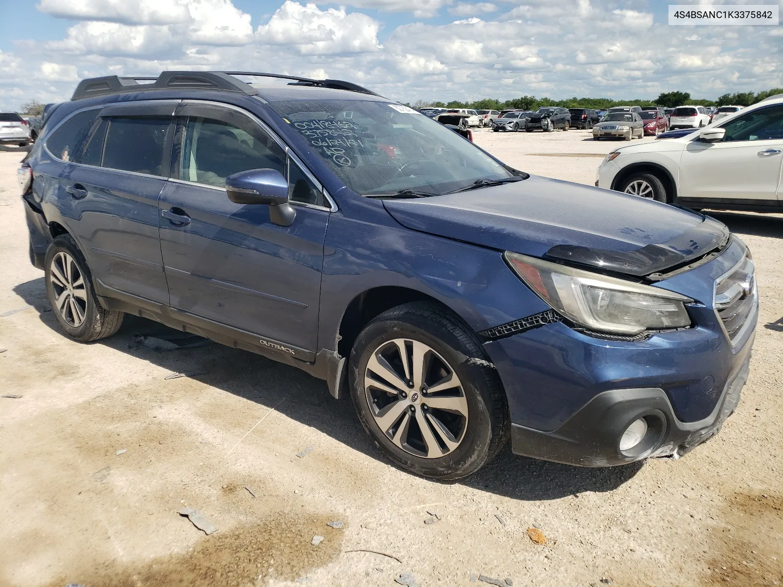 2019 Subaru Outback 2.5I Limited VIN: 4S4BSANC1K3375842 Lot: 60782474