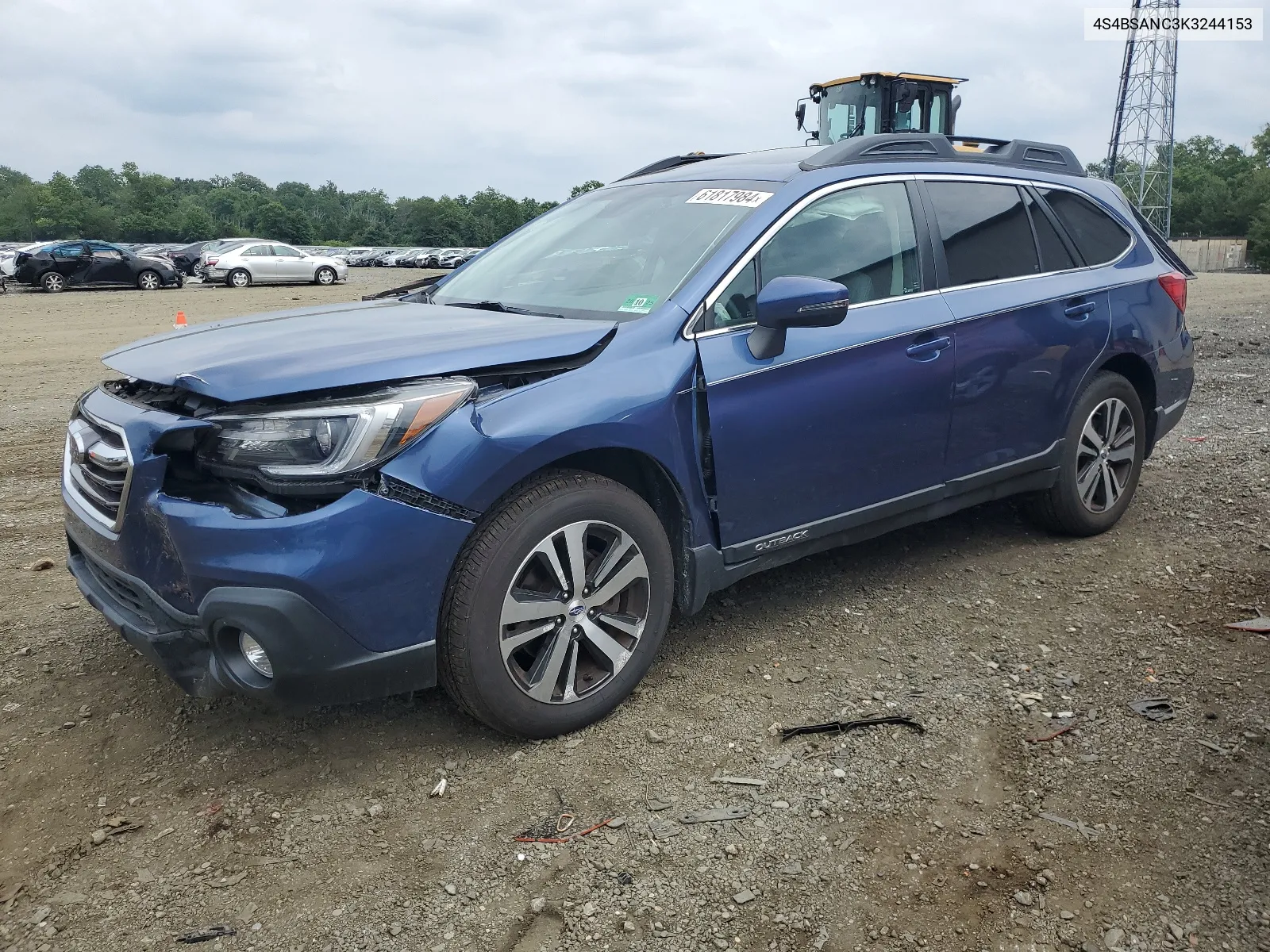 2019 Subaru Outback 2.5I Limited VIN: 4S4BSANC3K3244153 Lot: 61817984