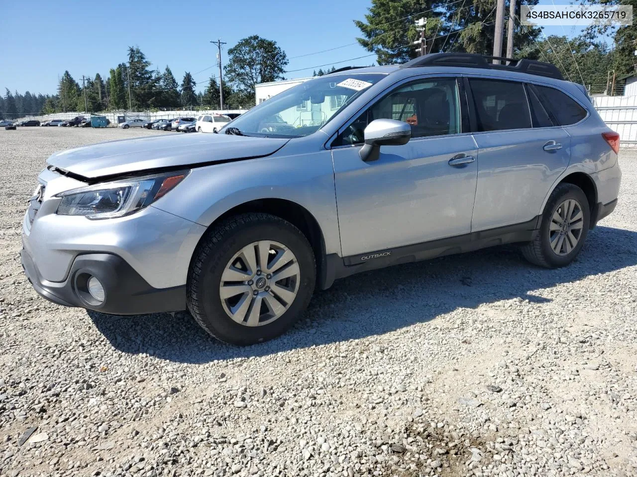 2019 Subaru Outback 2.5I Premium VIN: 4S4BSAHC6K3265719 Lot: 62063584