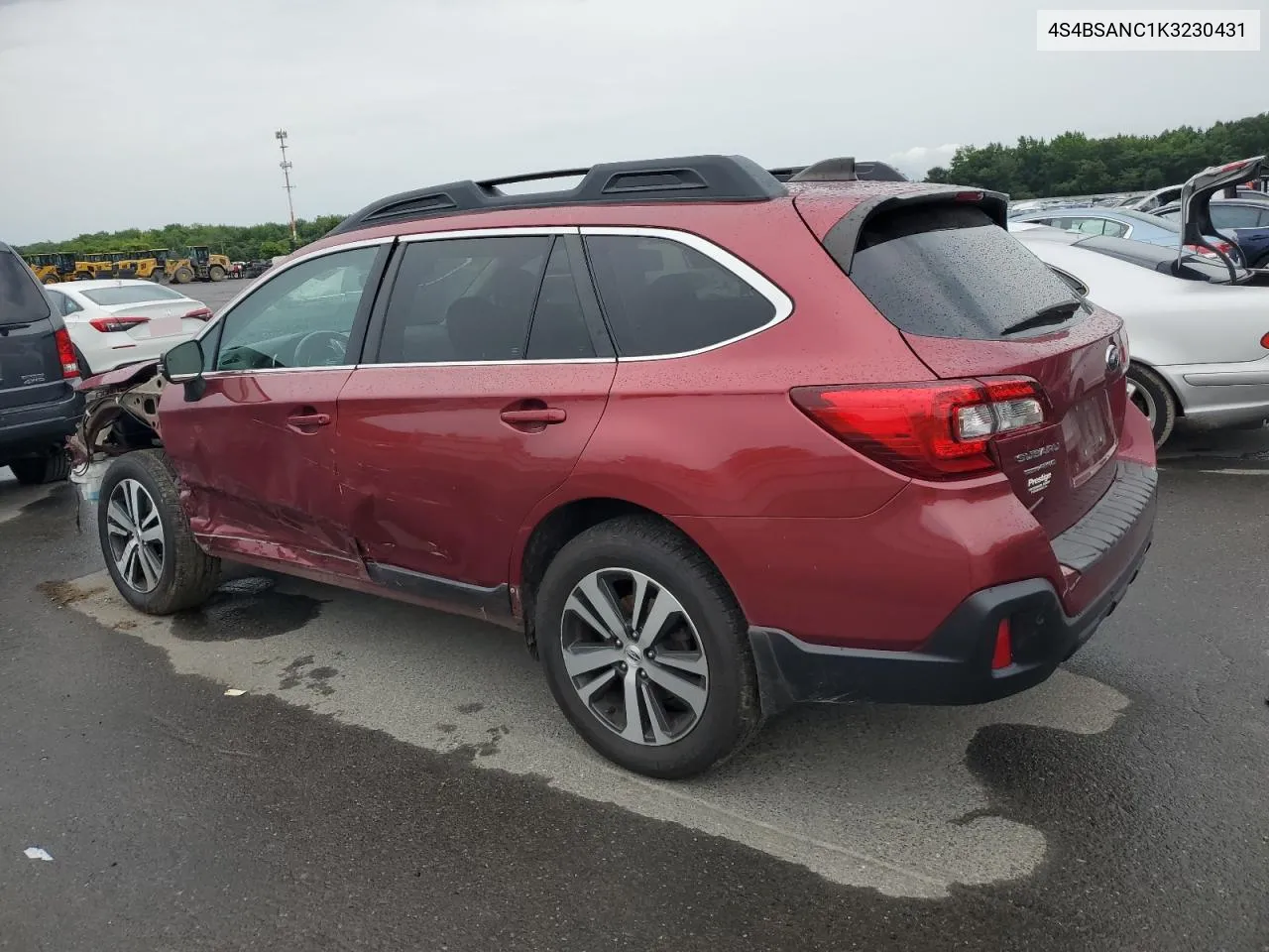 2019 Subaru Outback 2.5I Limited VIN: 4S4BSANC1K3230431 Lot: 63274524