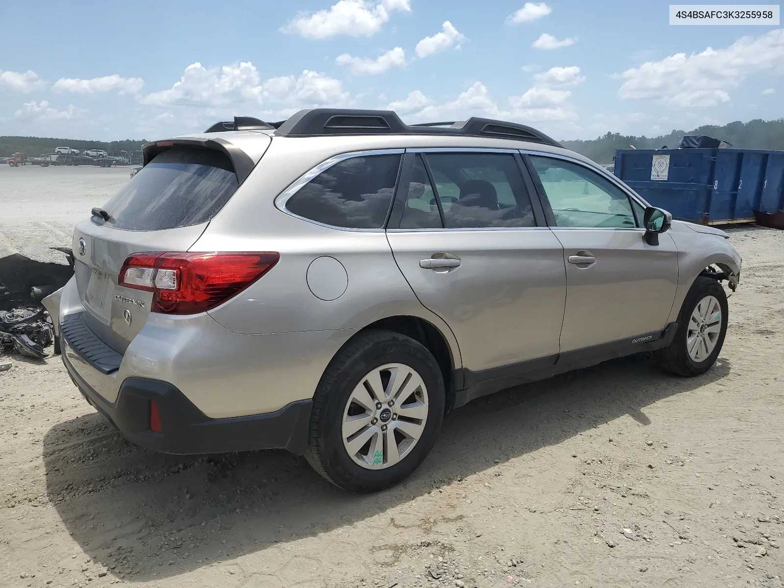 2019 Subaru Outback 2.5I Premium VIN: 4S4BSAFC3K3255958 Lot: 63308054