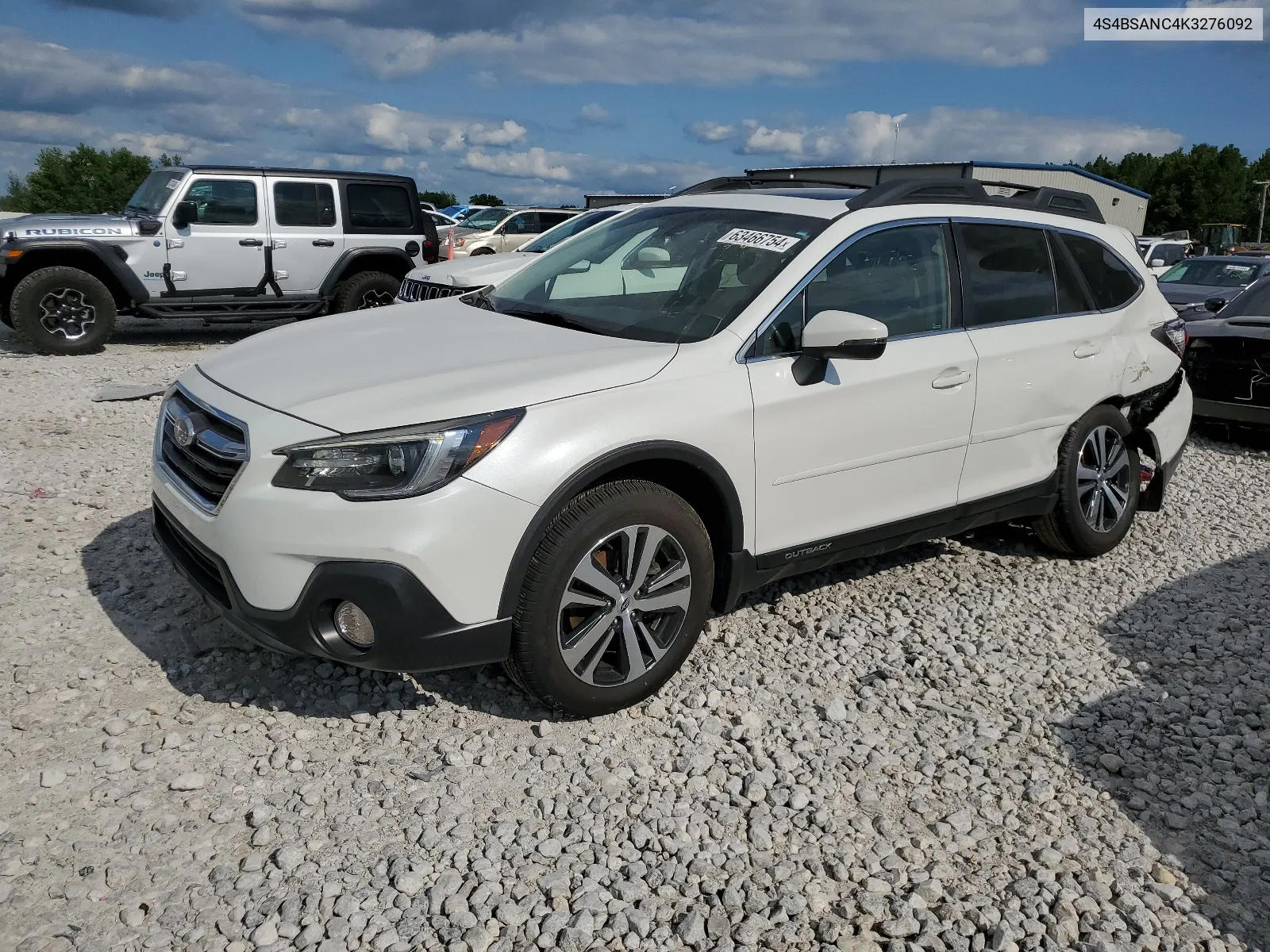 2019 Subaru Outback 2.5I Limited VIN: 4S4BSANC4K3276092 Lot: 63466754