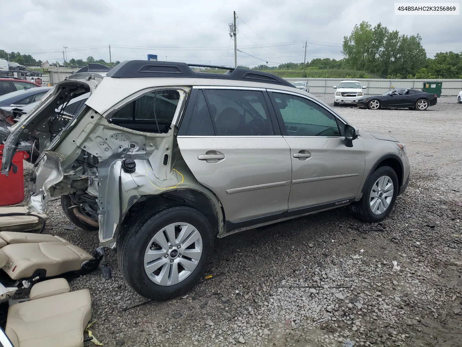 2019 Subaru Outback 2.5I Premium VIN: 4S4BSAHC2K3256869 Lot: 63502094