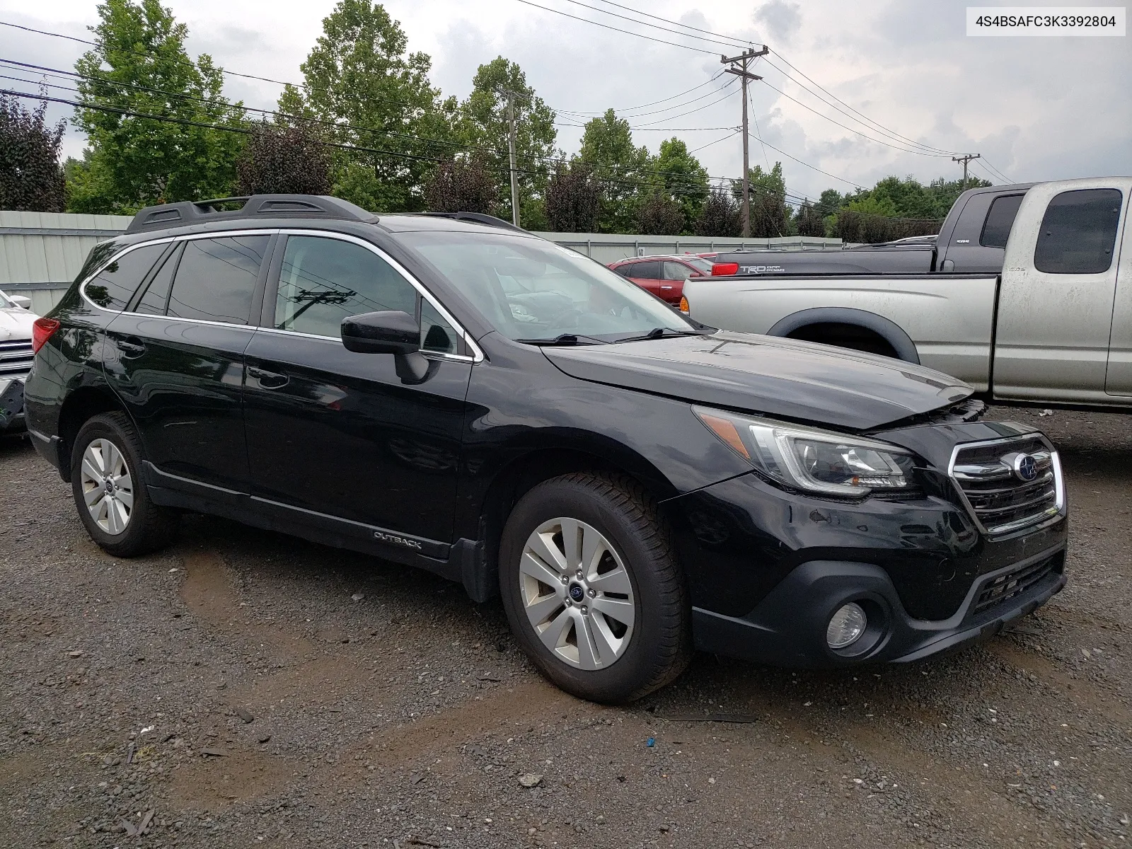 2019 Subaru Outback 2.5I Premium VIN: 4S4BSAFC3K3392804 Lot: 63596234