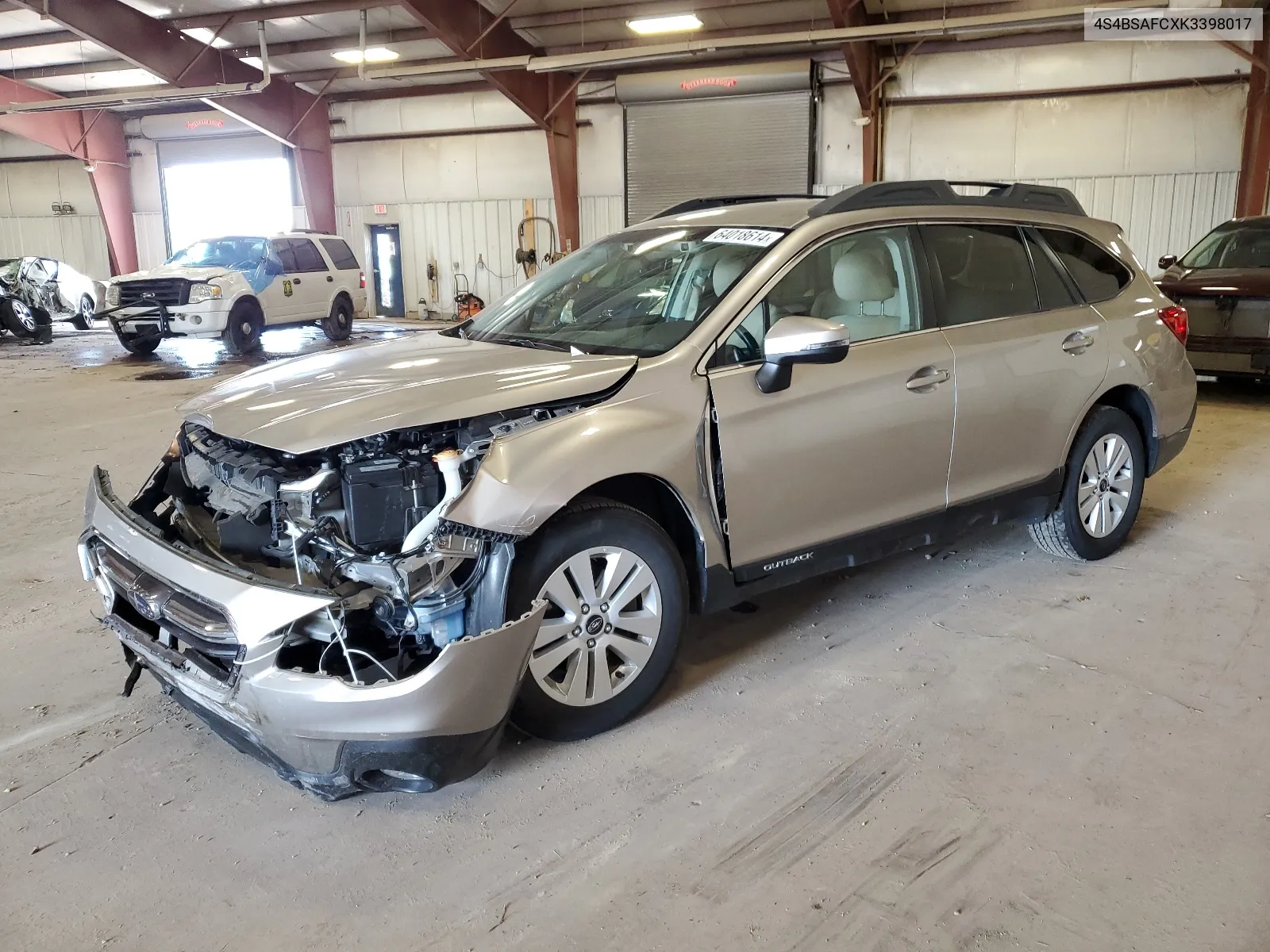 2019 Subaru Outback 2.5I Premium VIN: 4S4BSAFCXK3398017 Lot: 64018614