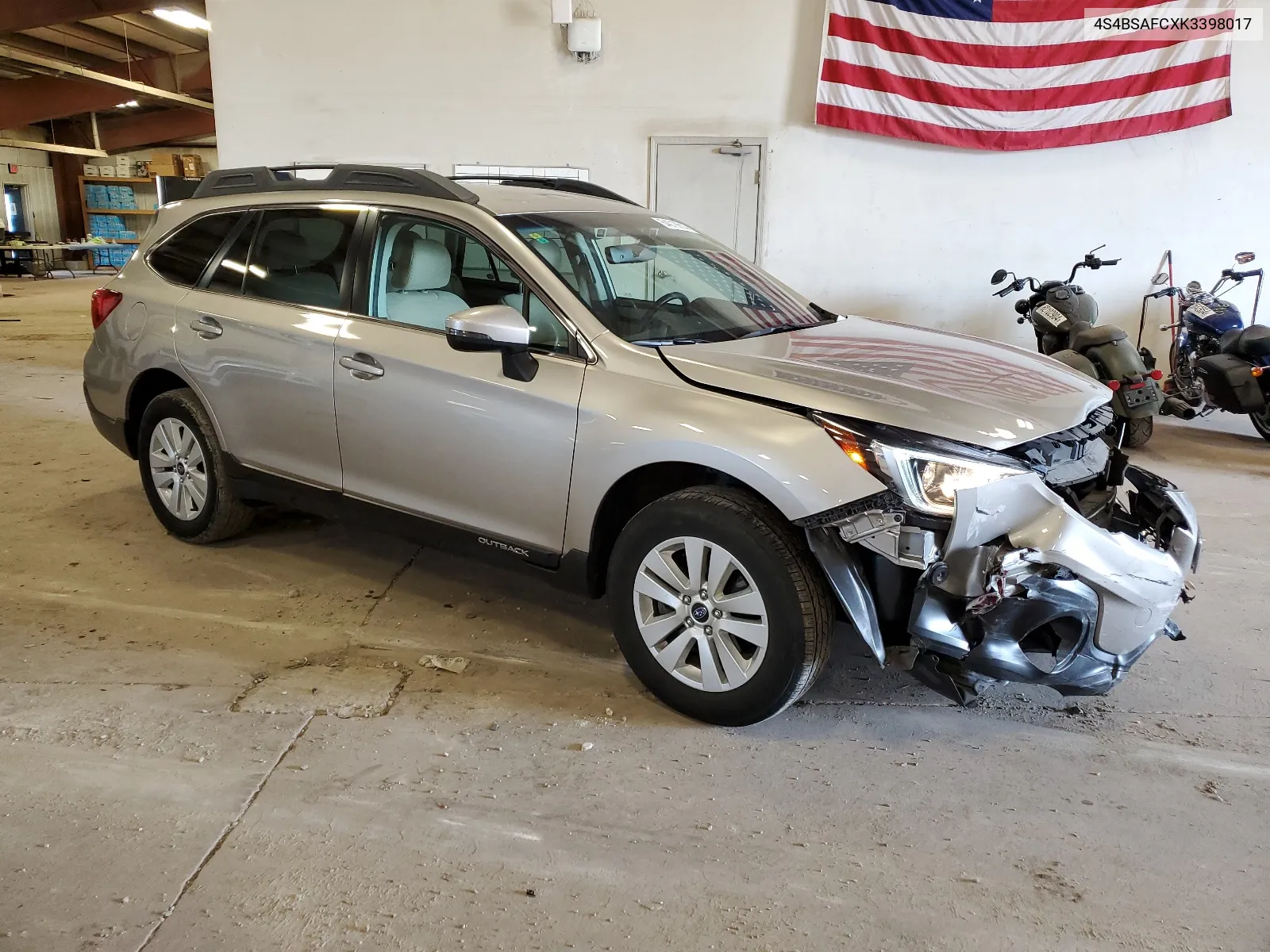 2019 Subaru Outback 2.5I Premium VIN: 4S4BSAFCXK3398017 Lot: 64018614