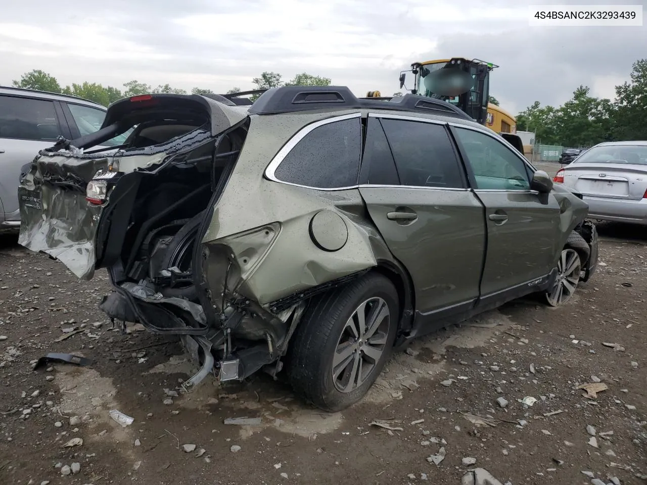 4S4BSANC2K3293439 2019 Subaru Outback 2.5I Limited