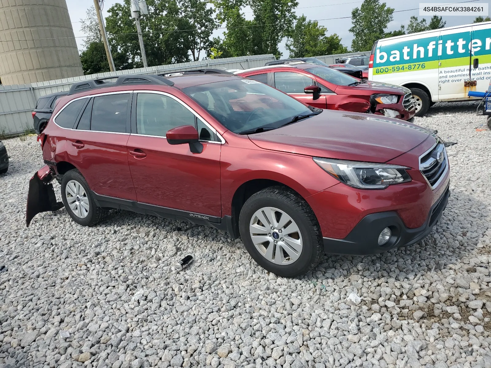 2019 Subaru Outback 2.5I Premium VIN: 4S4BSAFC6K3384261 Lot: 64693914