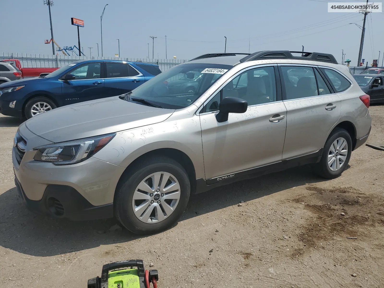 4S4BSABC4K3361955 2019 Subaru Outback 2.5I