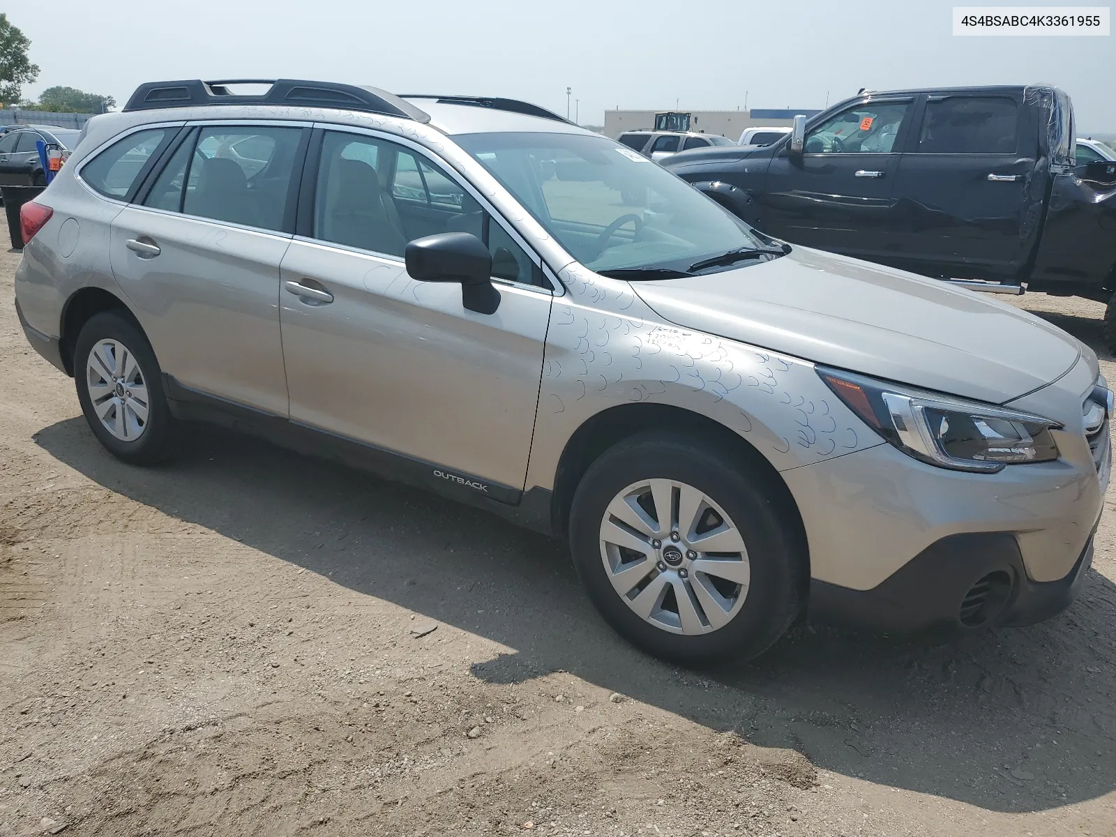 2019 Subaru Outback 2.5I VIN: 4S4BSABC4K3361955 Lot: 64822184