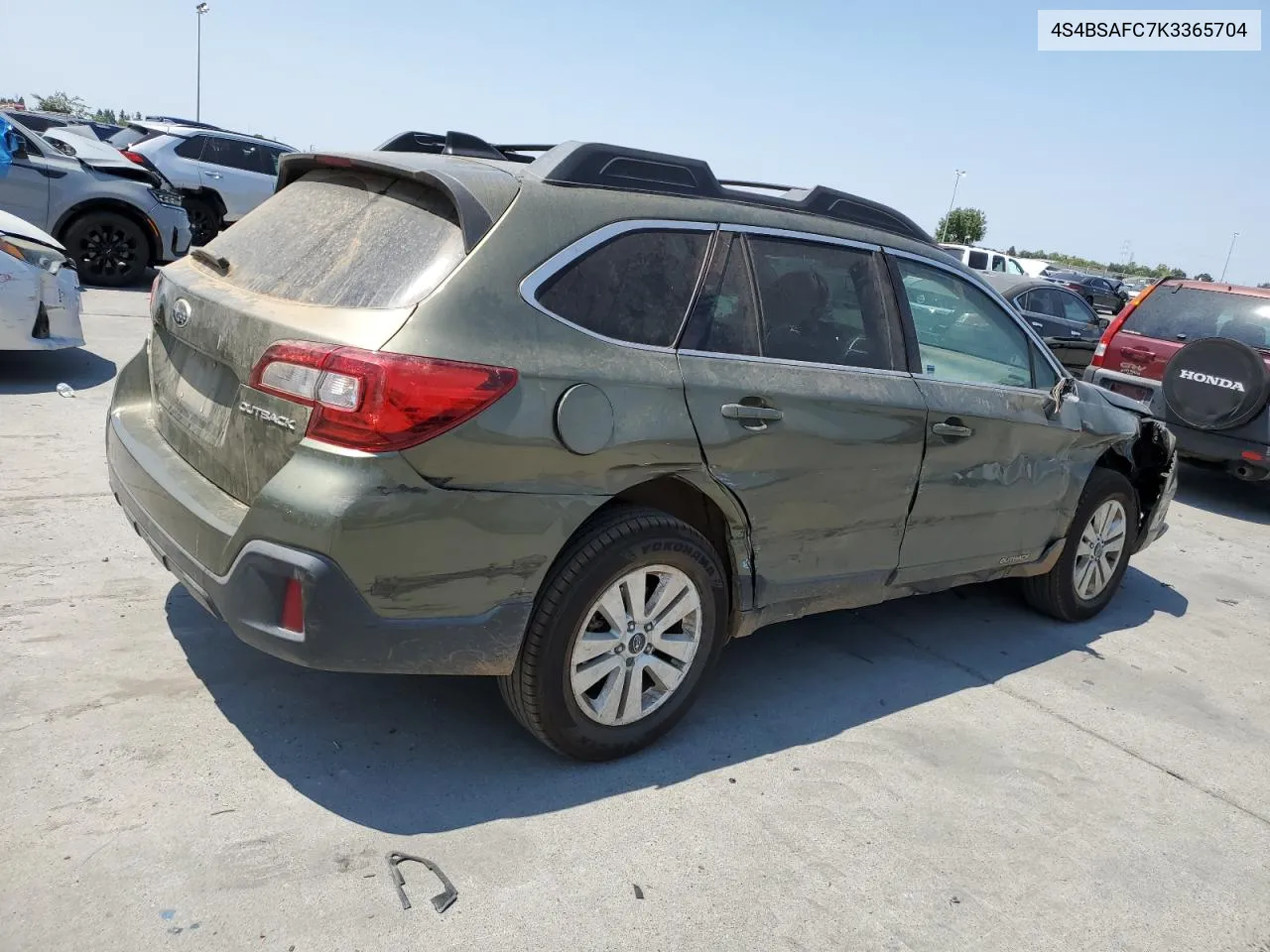 2019 Subaru Outback 2.5I Premium VIN: 4S4BSAFC7K3365704 Lot: 64825024