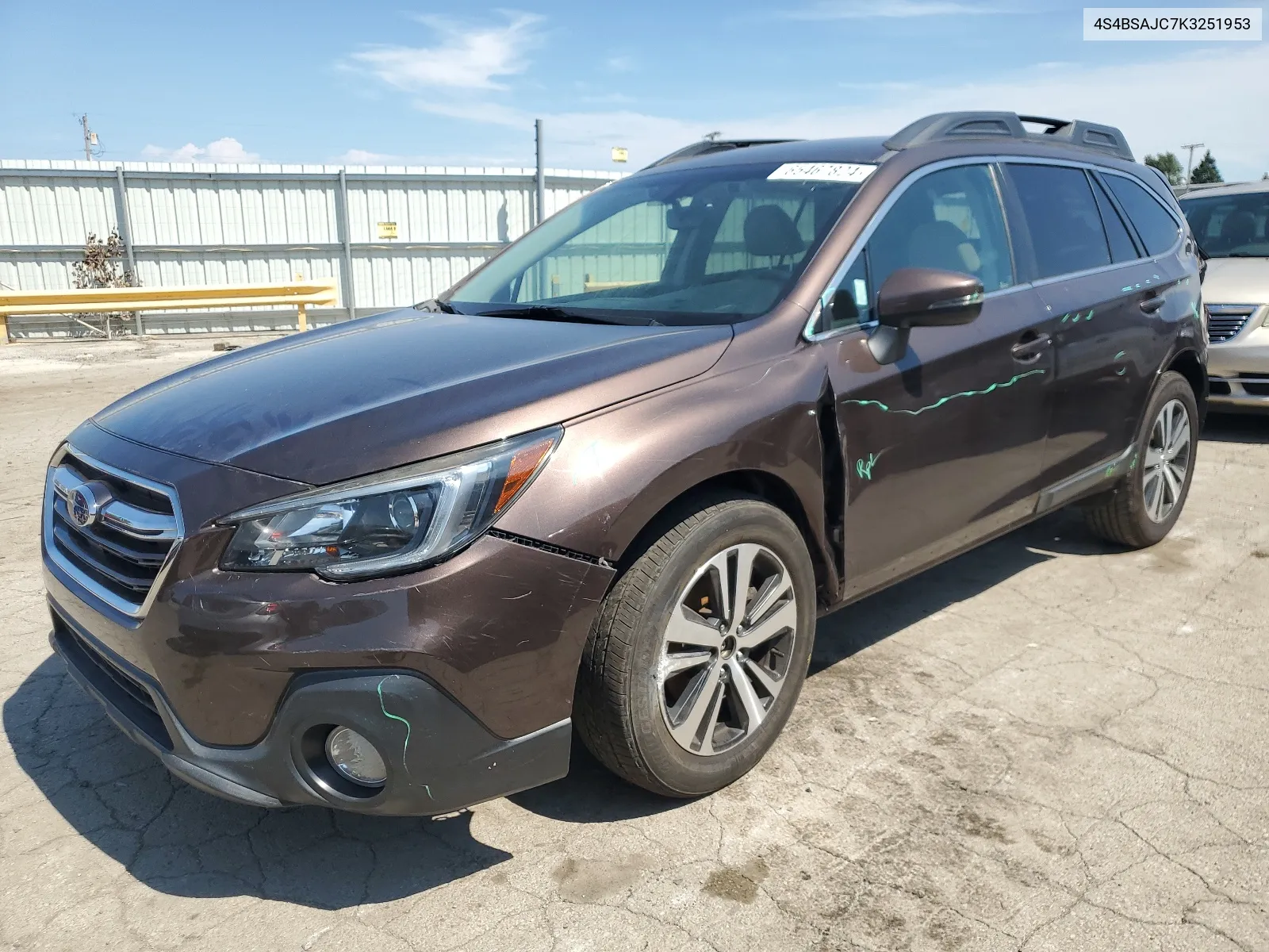 2019 Subaru Outback 2.5I Limited VIN: 4S4BSAJC7K3251953 Lot: 65467824