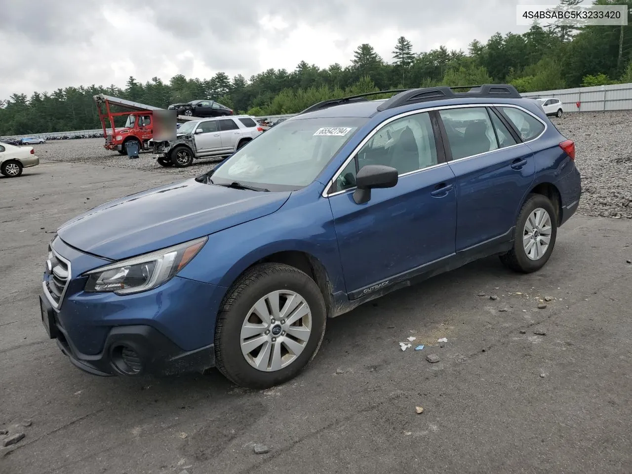 2019 Subaru Outback 2.5I VIN: 4S4BSABC5K3233420 Lot: 65542794