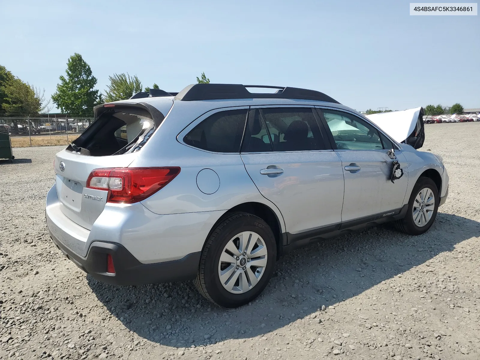 2019 Subaru Outback 2.5I Premium VIN: 4S4BSAFC5K3346861 Lot: 65636344