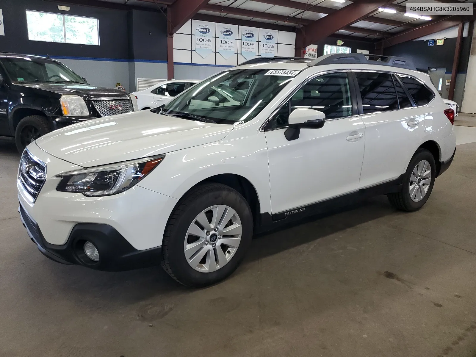 2019 Subaru Outback 2.5I Premium VIN: 4S4BSAHC8K3205960 Lot: 65673434