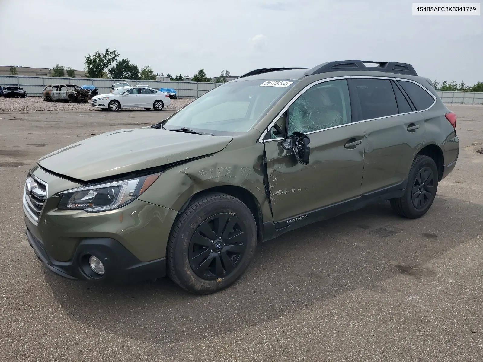 2019 Subaru Outback 2.5I Premium VIN: 4S4BSAFC3K3341769 Lot: 66170454