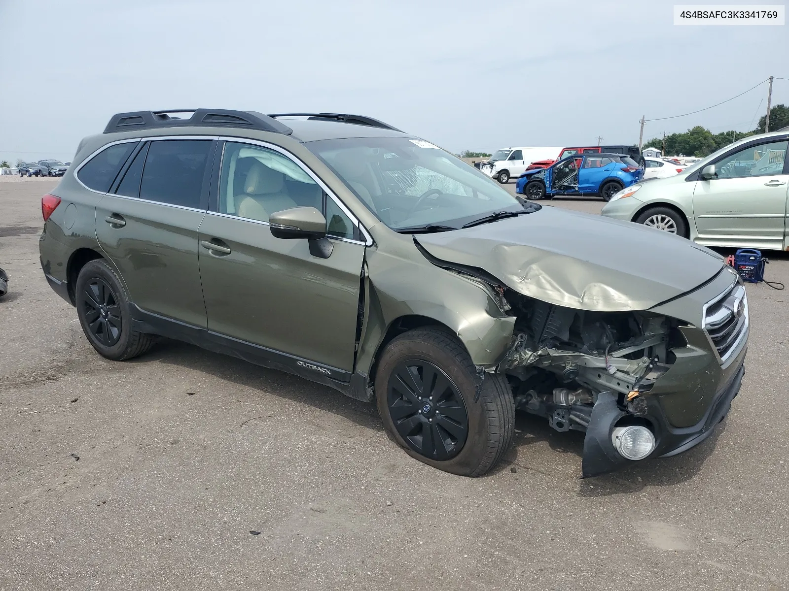 2019 Subaru Outback 2.5I Premium VIN: 4S4BSAFC3K3341769 Lot: 66170454