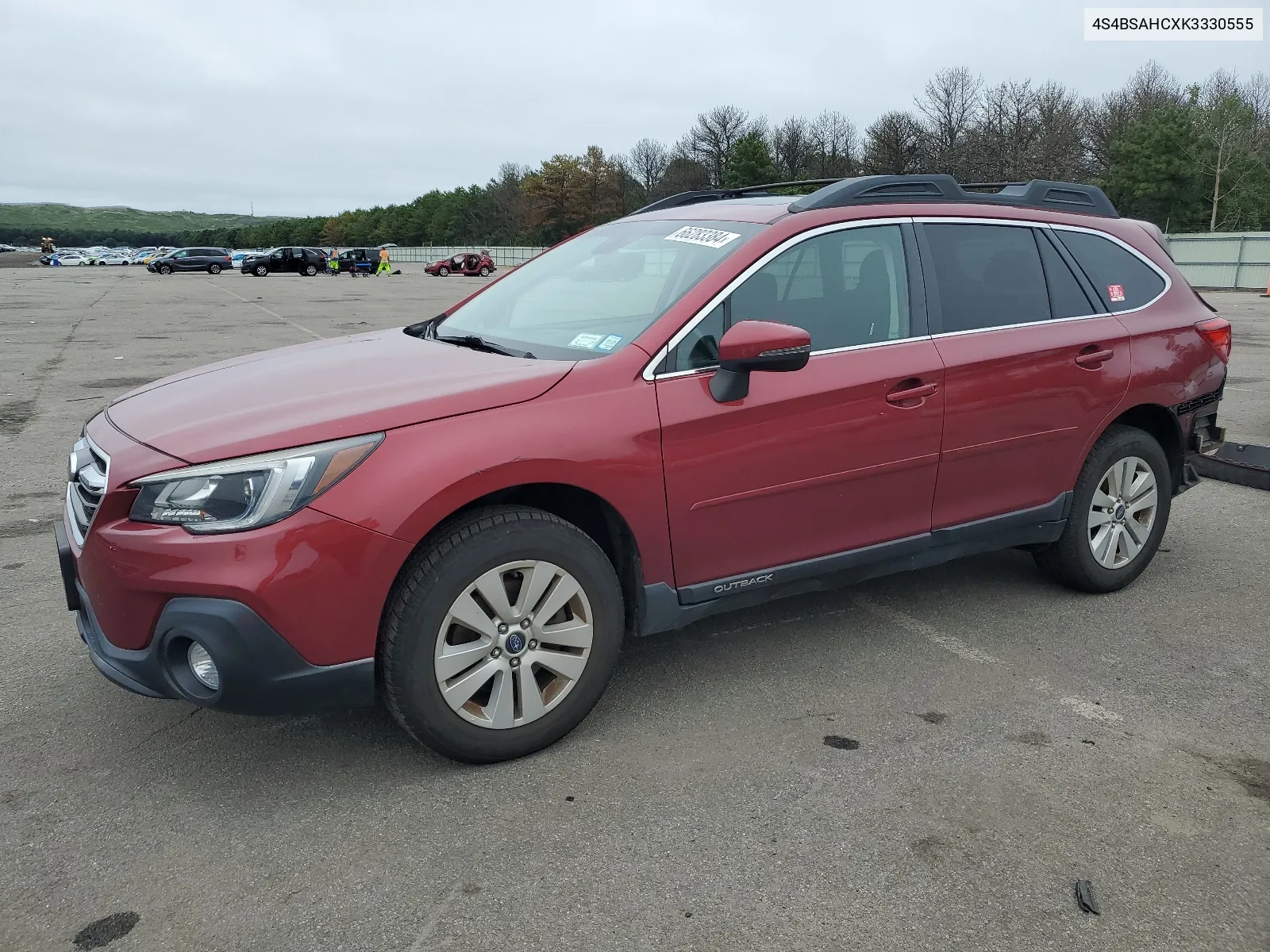 2019 Subaru Outback 2.5I Premium VIN: 4S4BSAHCXK3330555 Lot: 66283384