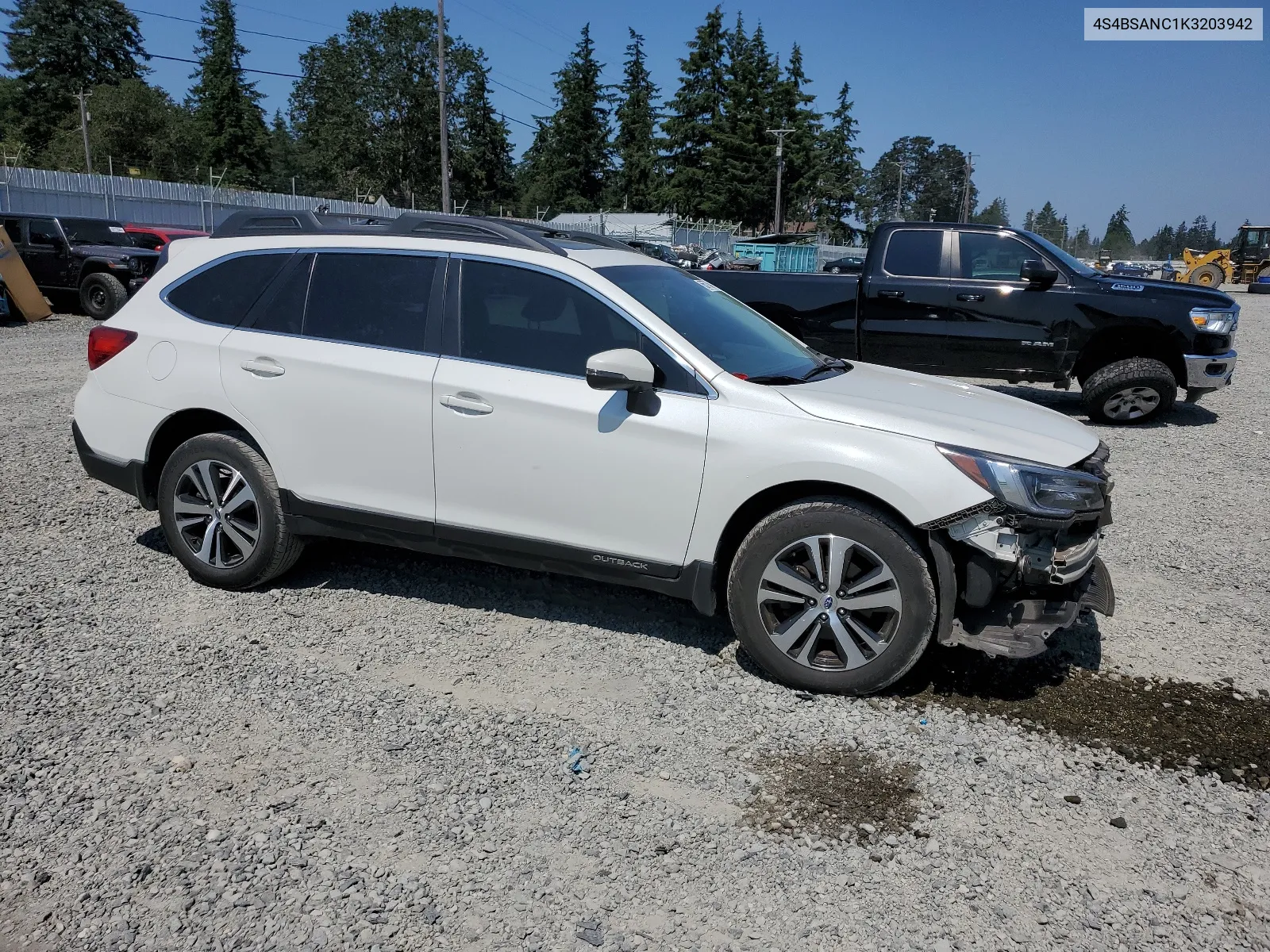 2019 Subaru Outback 2.5I Limited VIN: 4S4BSANC1K3203942 Lot: 66577454