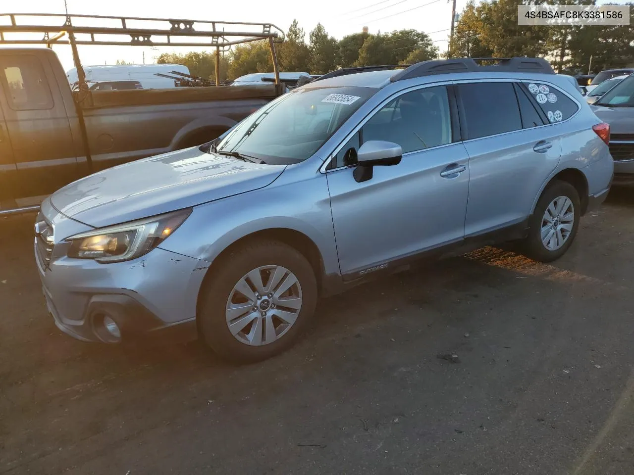 2019 Subaru Outback 2.5I Premium VIN: 4S4BSAFC8K3381586 Lot: 66935854