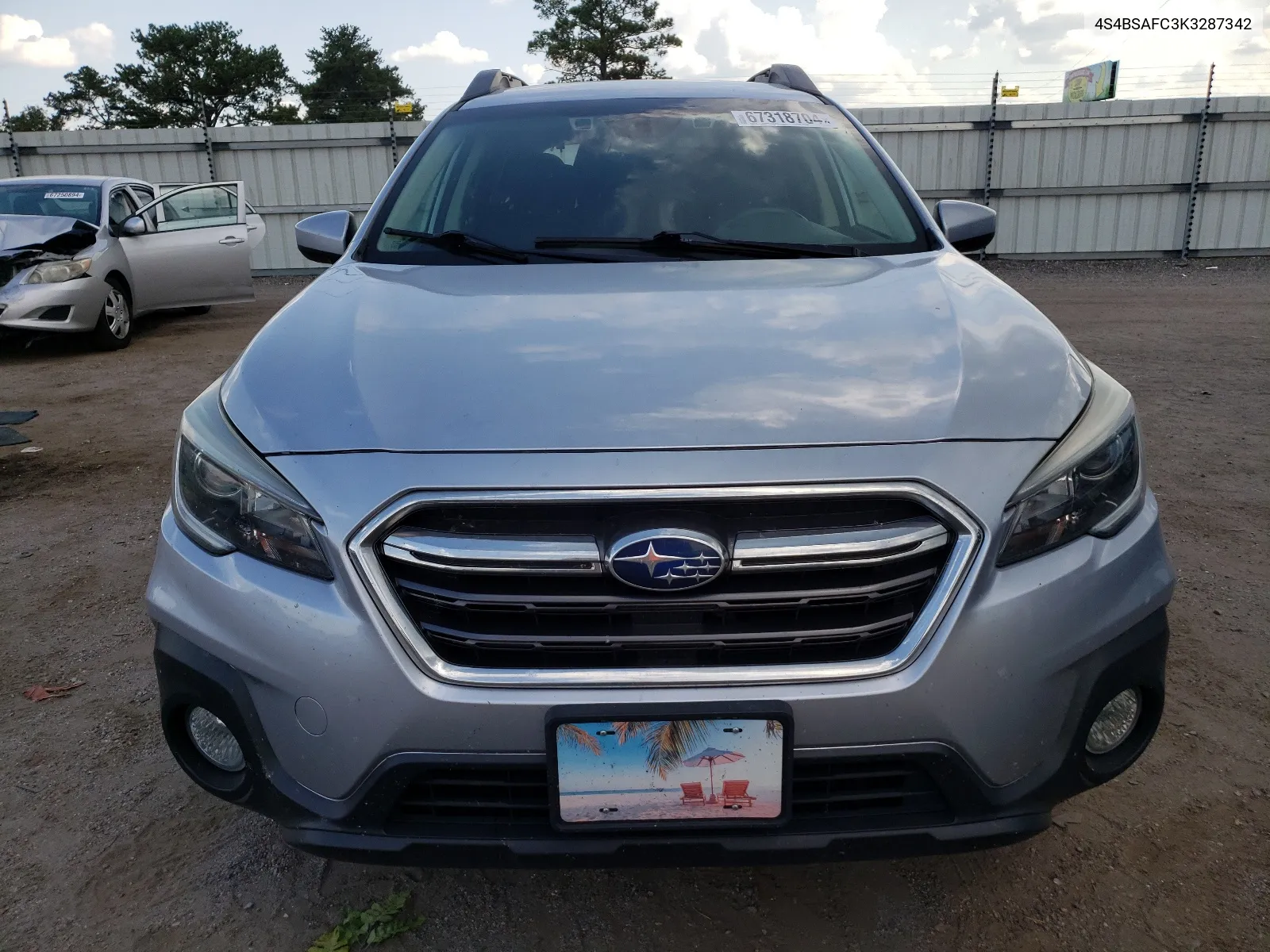 2019 Subaru Outback 2.5I Premium VIN: 4S4BSAFC3K3287342 Lot: 67318704